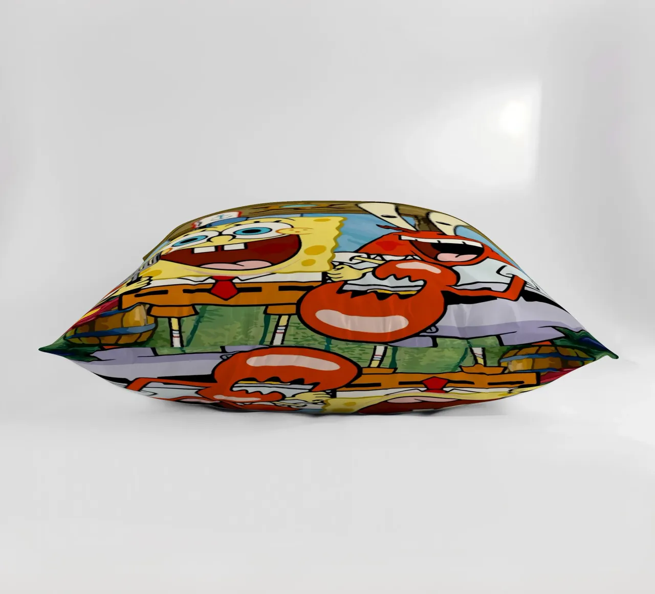 Spongebob and Mr.Krabs cuscino da Dumery Art