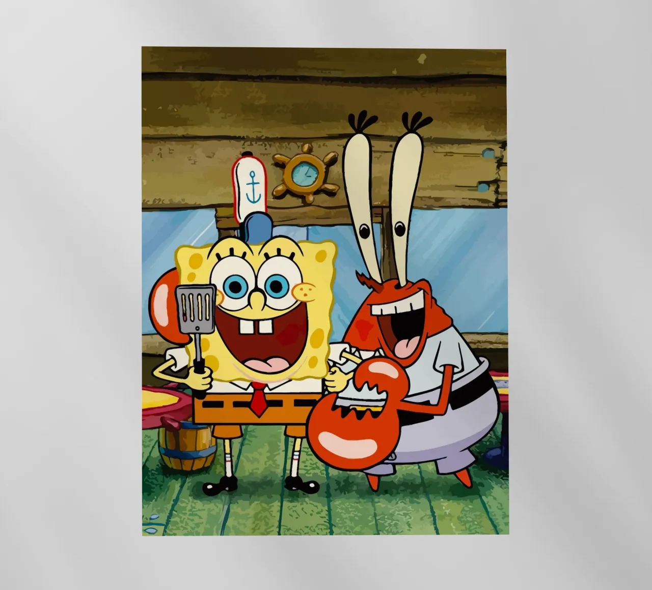 Spongebob and Mr.Krabs pellicola backlit da Dumery Art