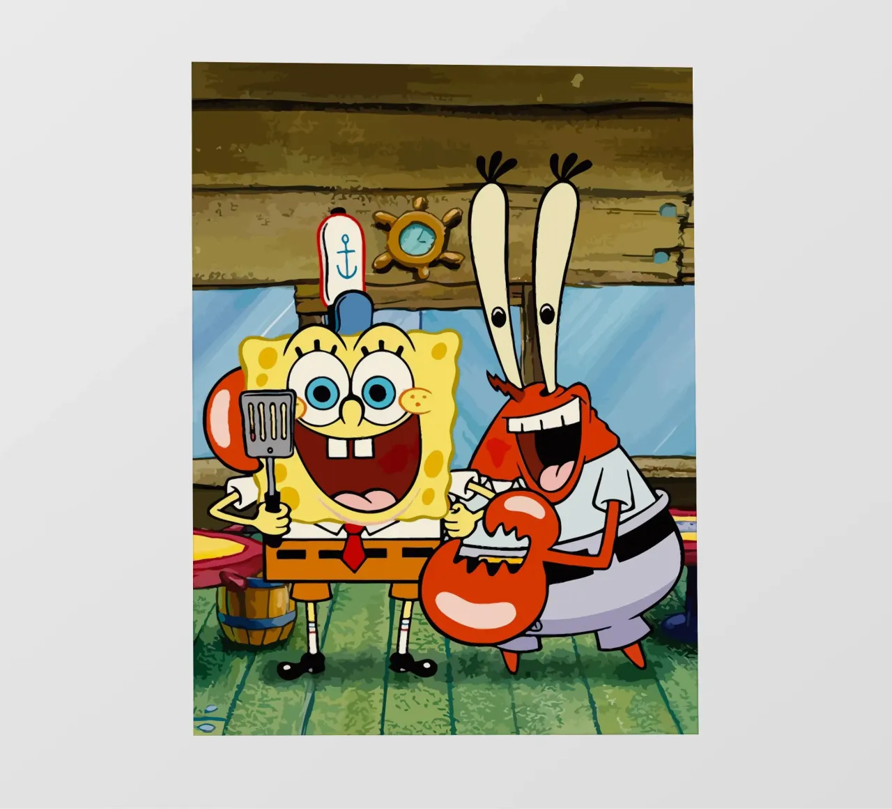 Spongebob and Mr.Krabs pellicola backlit da Dumery Art
