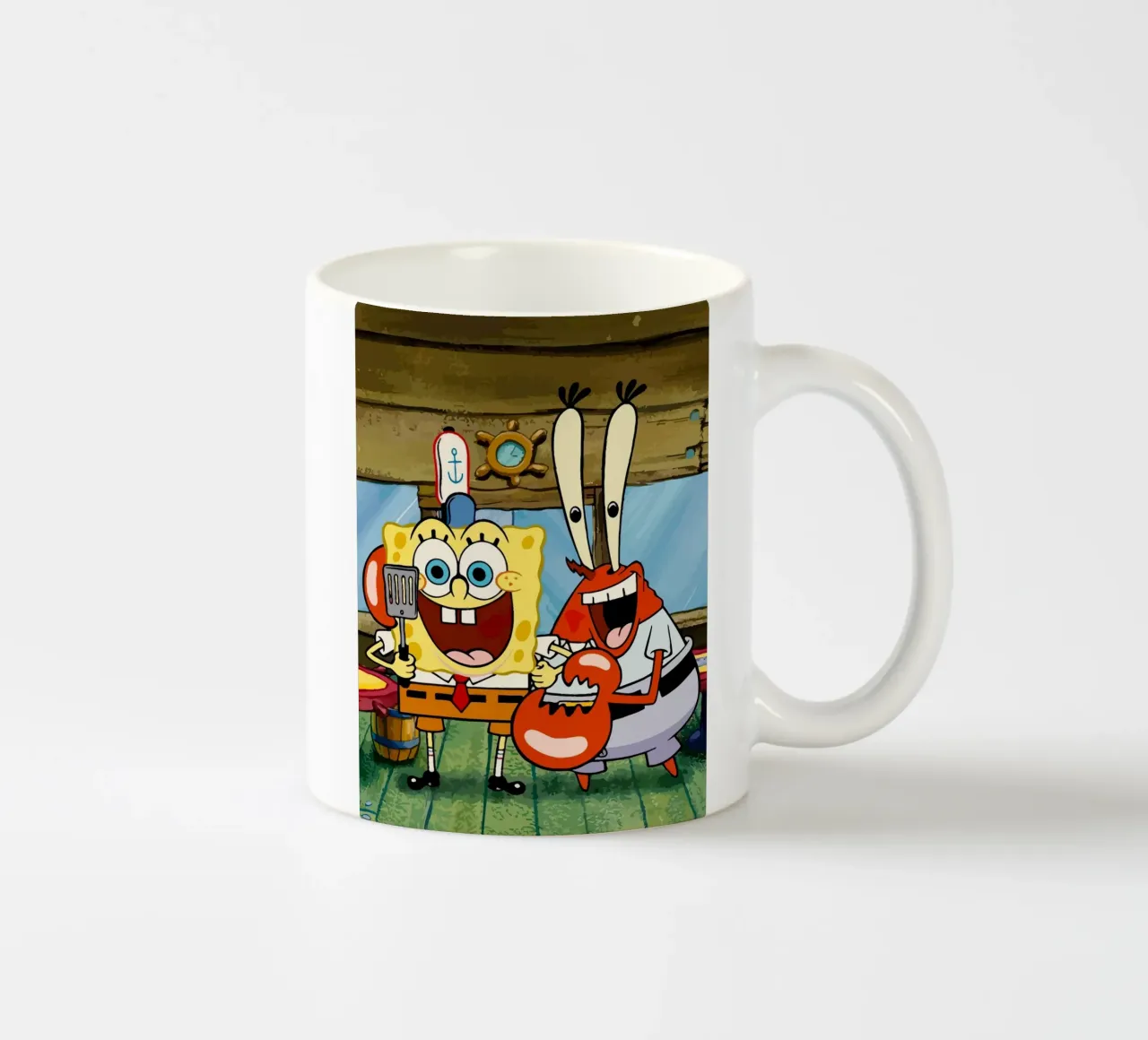 Spongebob and Mr.Krabs tazza in ceramica da Dumery Art