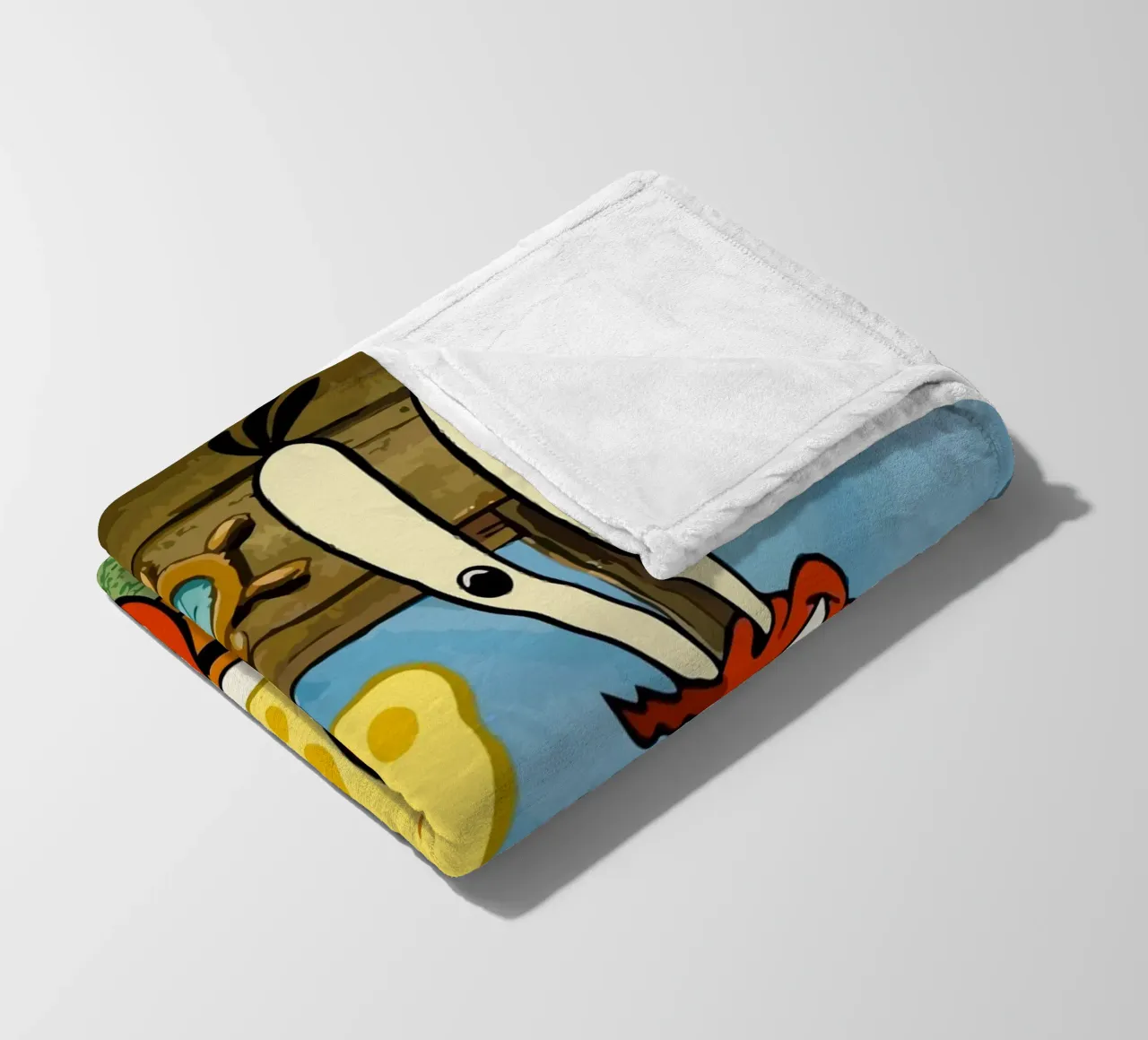 Spongebob and Mr.Krabs Fleecedecke von Dumery Art