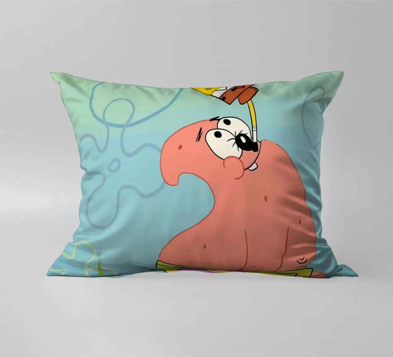 SpongeBob, Patrick, and Squidward work together to catch je cuscino da Dumery Art