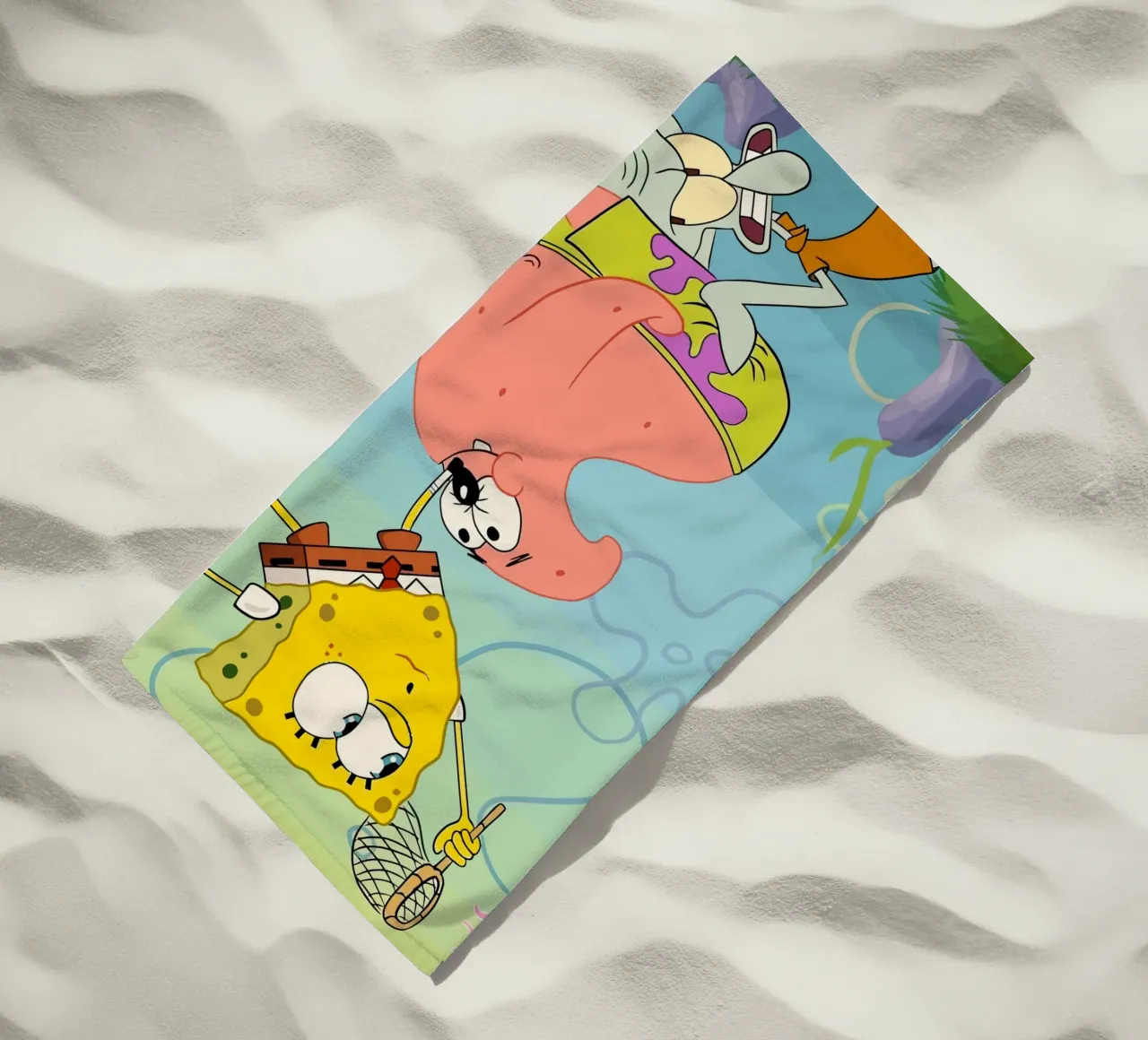 SpongeBob, Patrick, and Squidward work together to catch je telo mare da Dumery Art