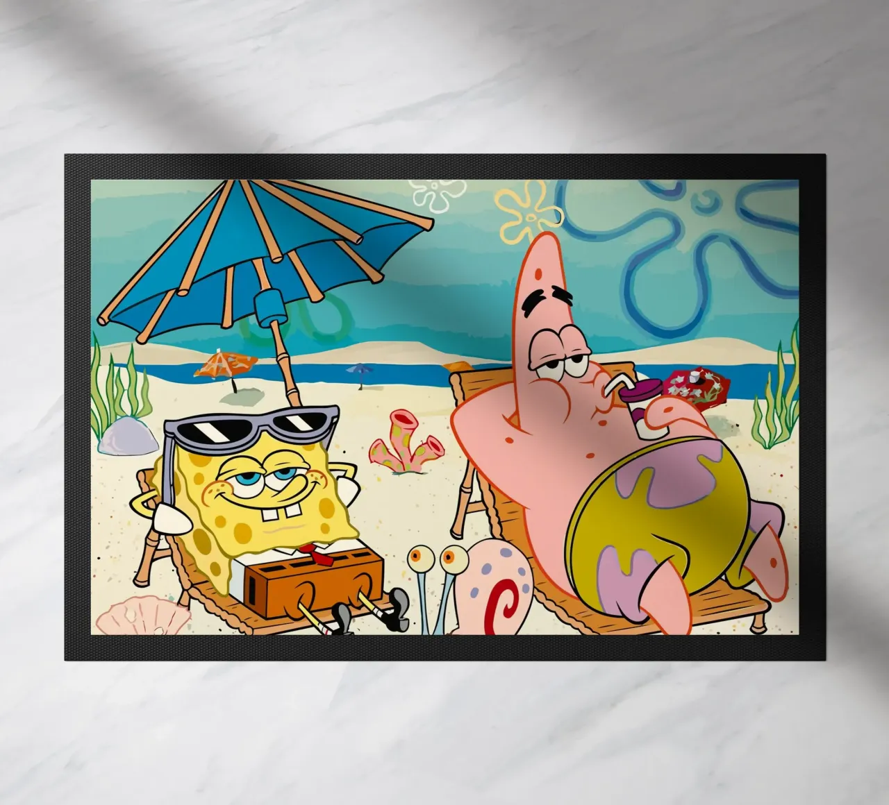Spongebob and Patrick are relaxing and lazing around zerbino da Dumery Art
