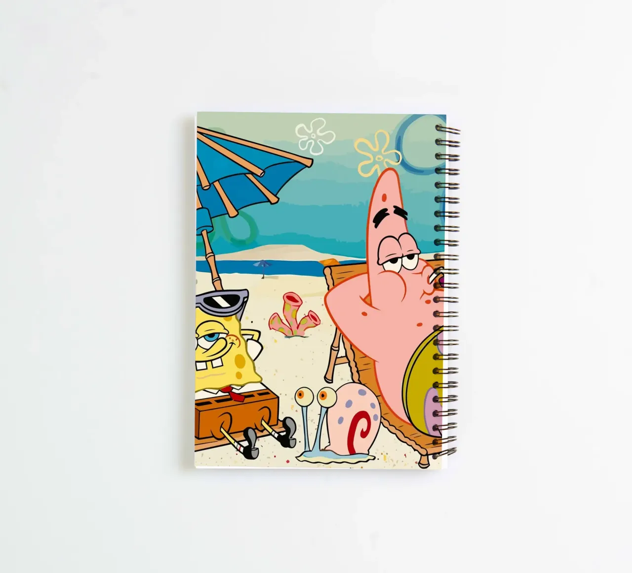 Spongebob and Patrick are relaxing and lazing around diario ad anelli da Dumery Art