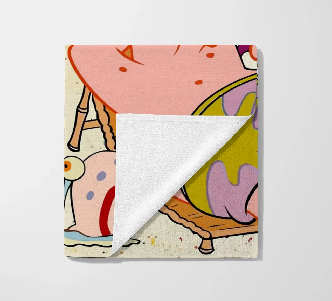 Spongebob and Patrick are relaxing and lazing around telo mare da Dumery Art
