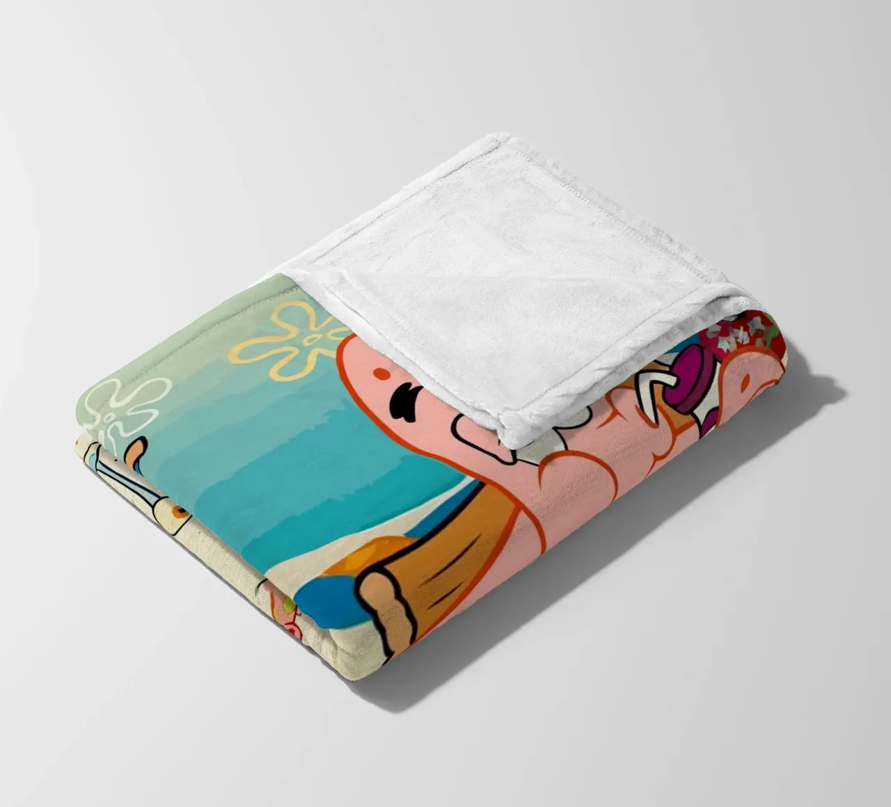 Spongebob and Patrick are relaxing and lazing around coperta in pile da Dumery Art