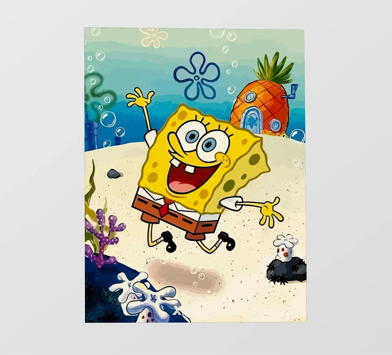 Spongebob is happy telo in pvc da Dumery Art