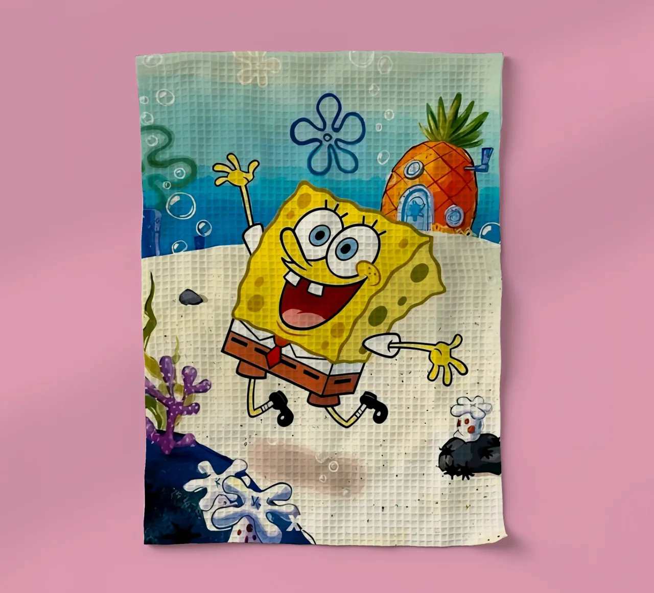 Spongebob is happy canovaccio da cucina da Dumery Art