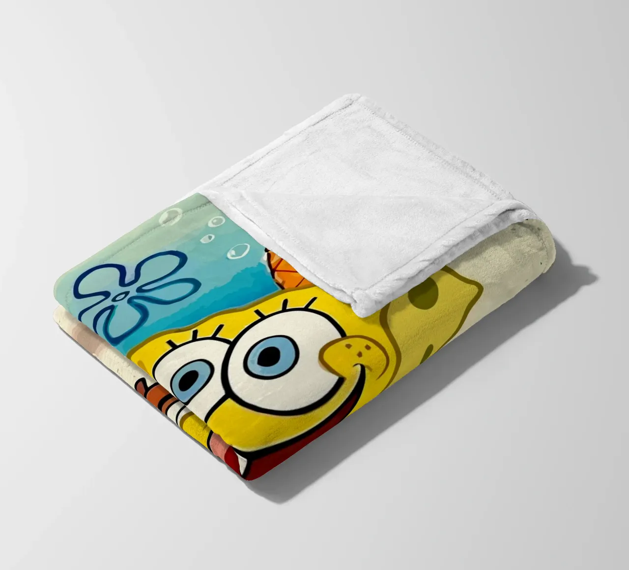 Spongebob is happy coperta in pile da Dumery Art