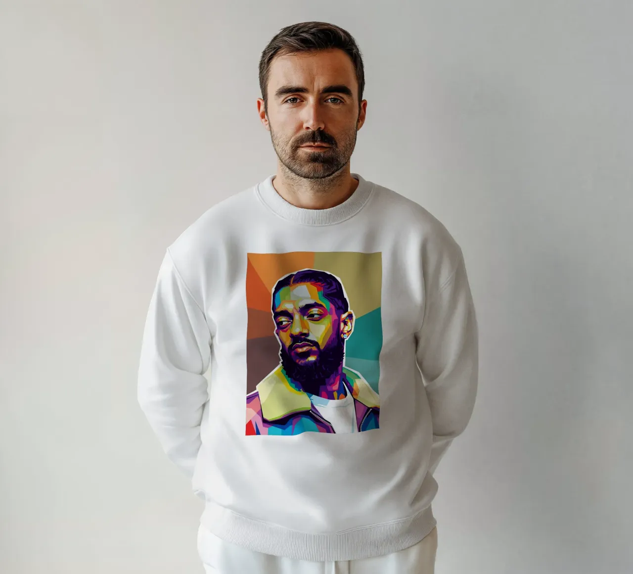Ritratto pop art di Nipsey Hussle #1 felpa da Hantamrata