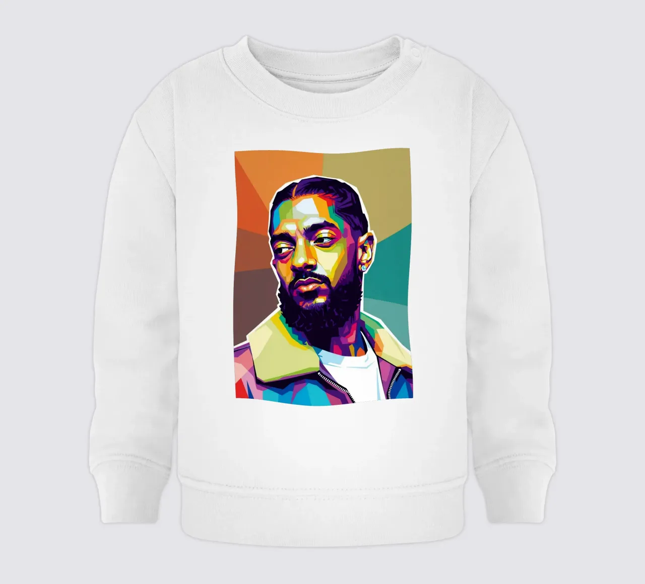 Ritratto pop art di Nipsey Hussle #1 felpa neonato da Hantamrata
