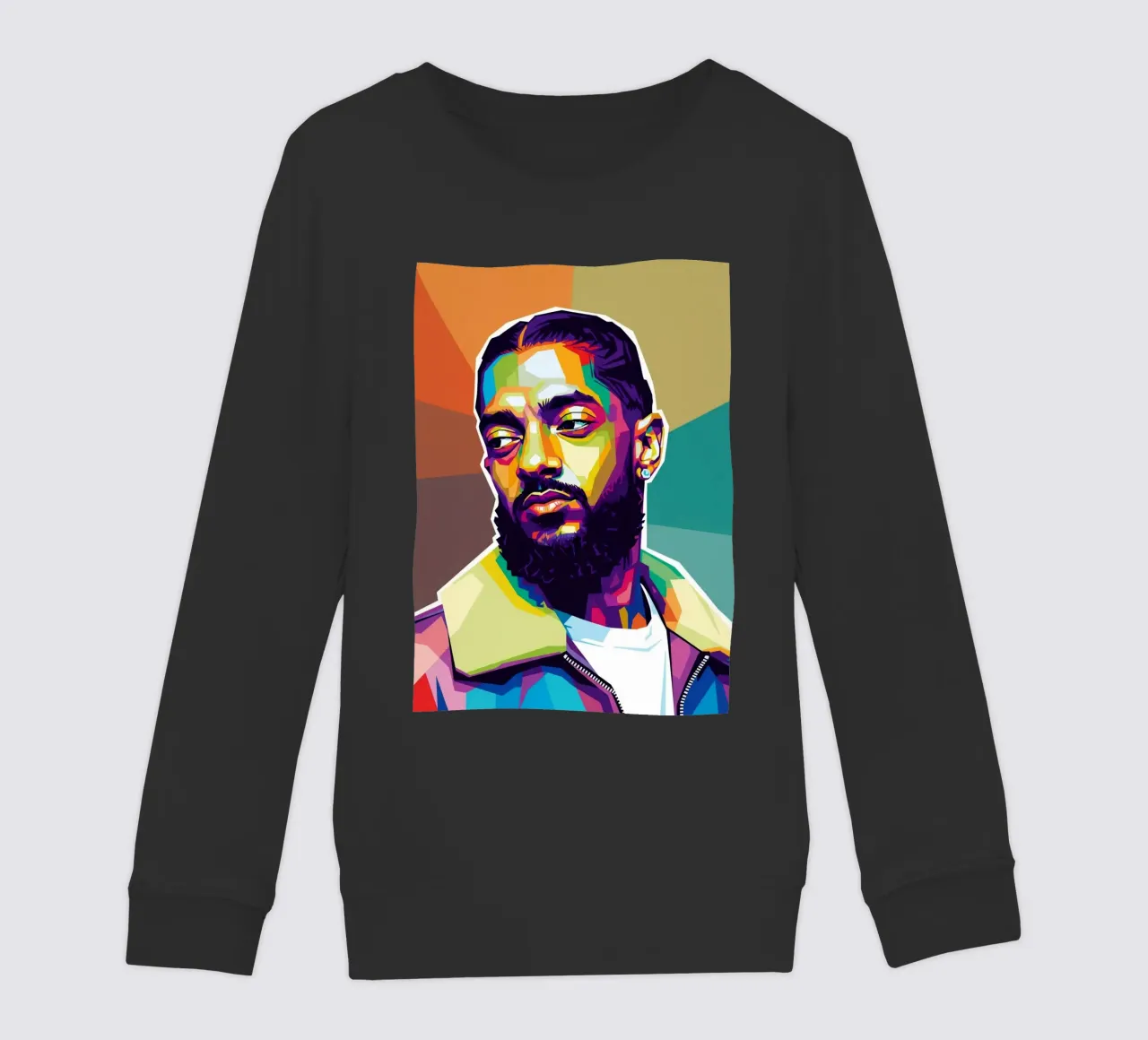 Ritratto pop art di Nipsey Hussle #1 felpa bambino da Hantamrata