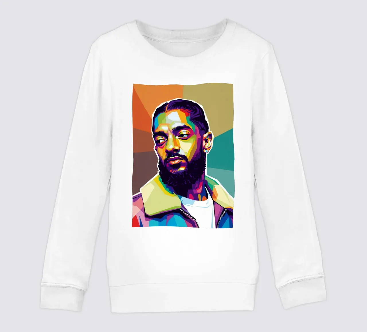 Nipsey Hussle retrato de arte pop nº 1 sudadera para niño de Hantamrata