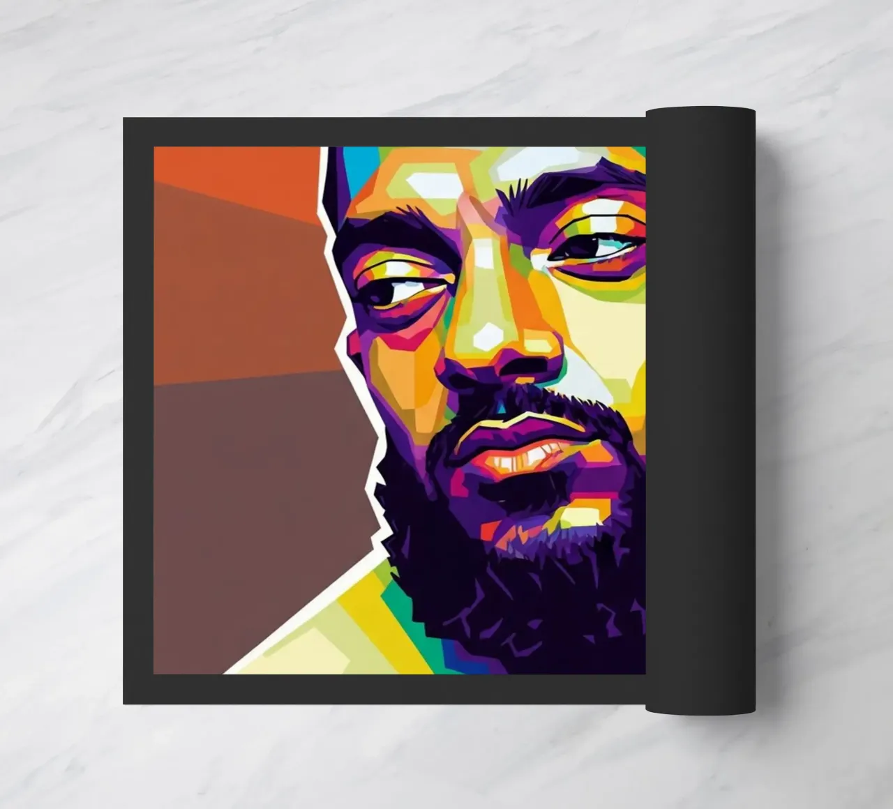 Nipsey Hussle retrato de arte pop nº 1 felpudo de Hantamrata