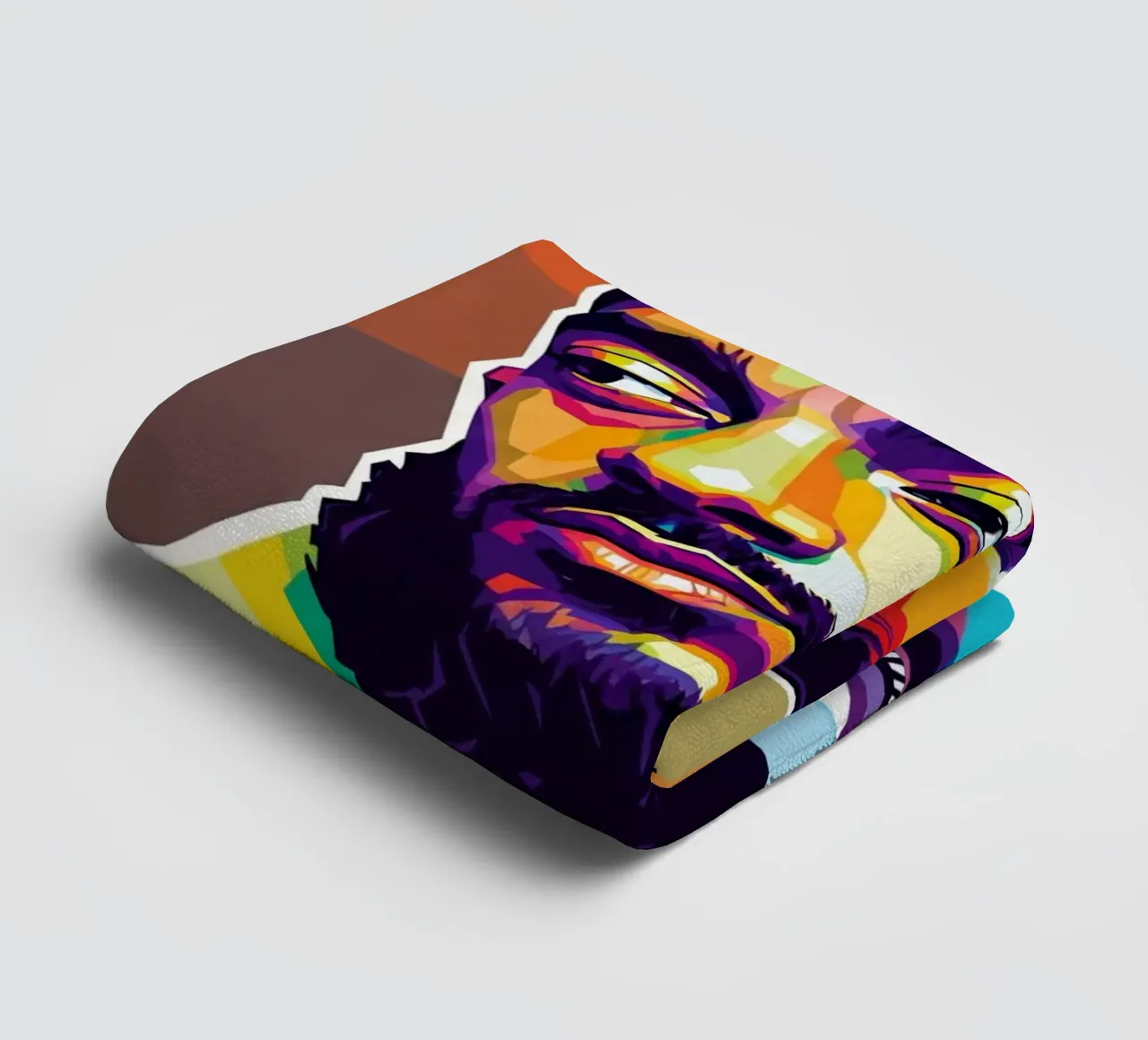 Ritratto pop art di Nipsey Hussle #1 asciugamano da bagno da Hantamrata