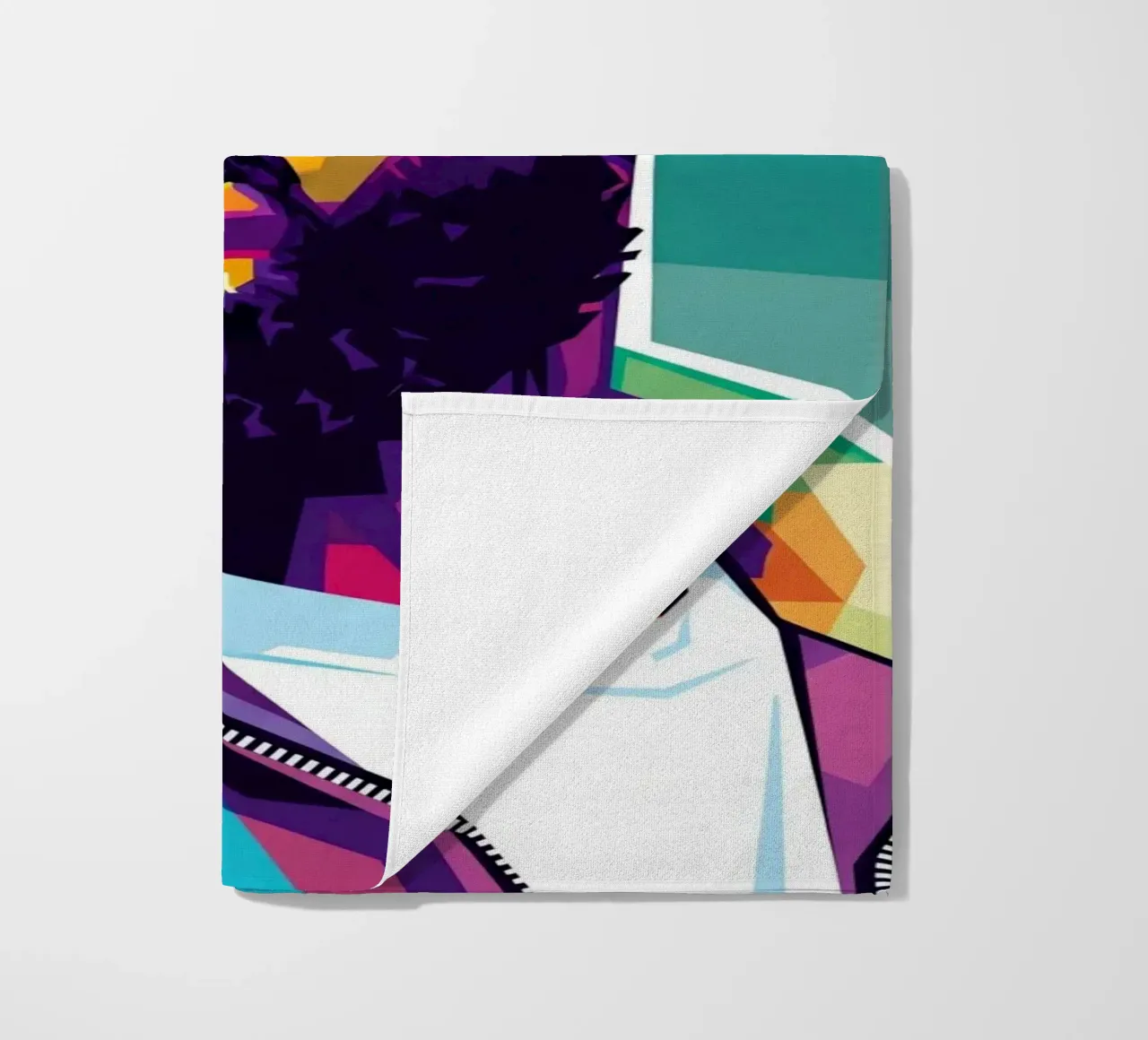 Ritratto pop art di Nipsey Hussle #1 telo mare da Hantamrata