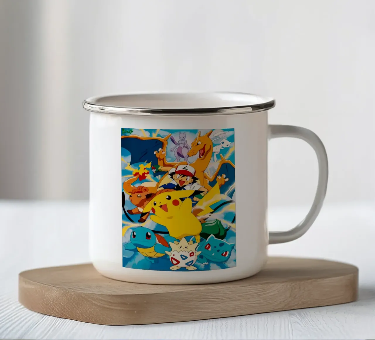 Pokemon tazza in smalto da Dumery Art
