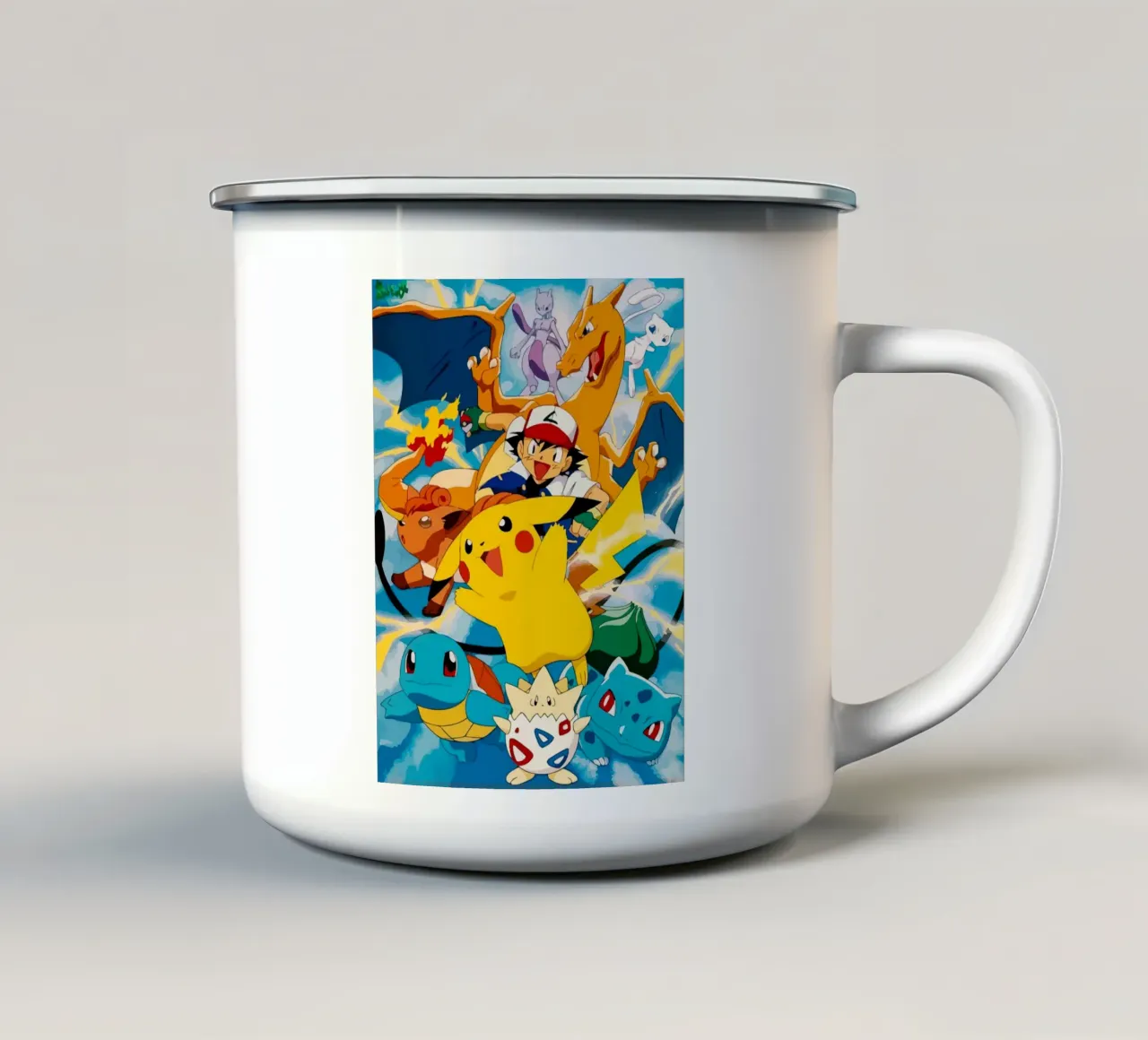 Pokemon tazza in smalto da Dumery Art