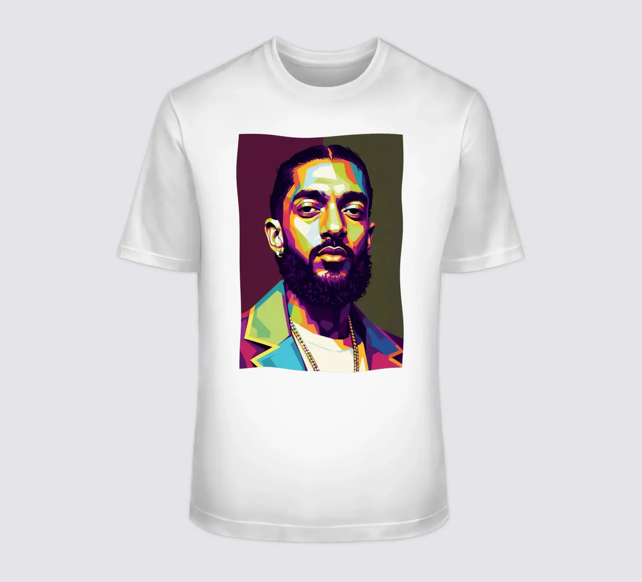 Ritratto pop art di Nipsey Hussle #2 t-shirt da Hantamrata