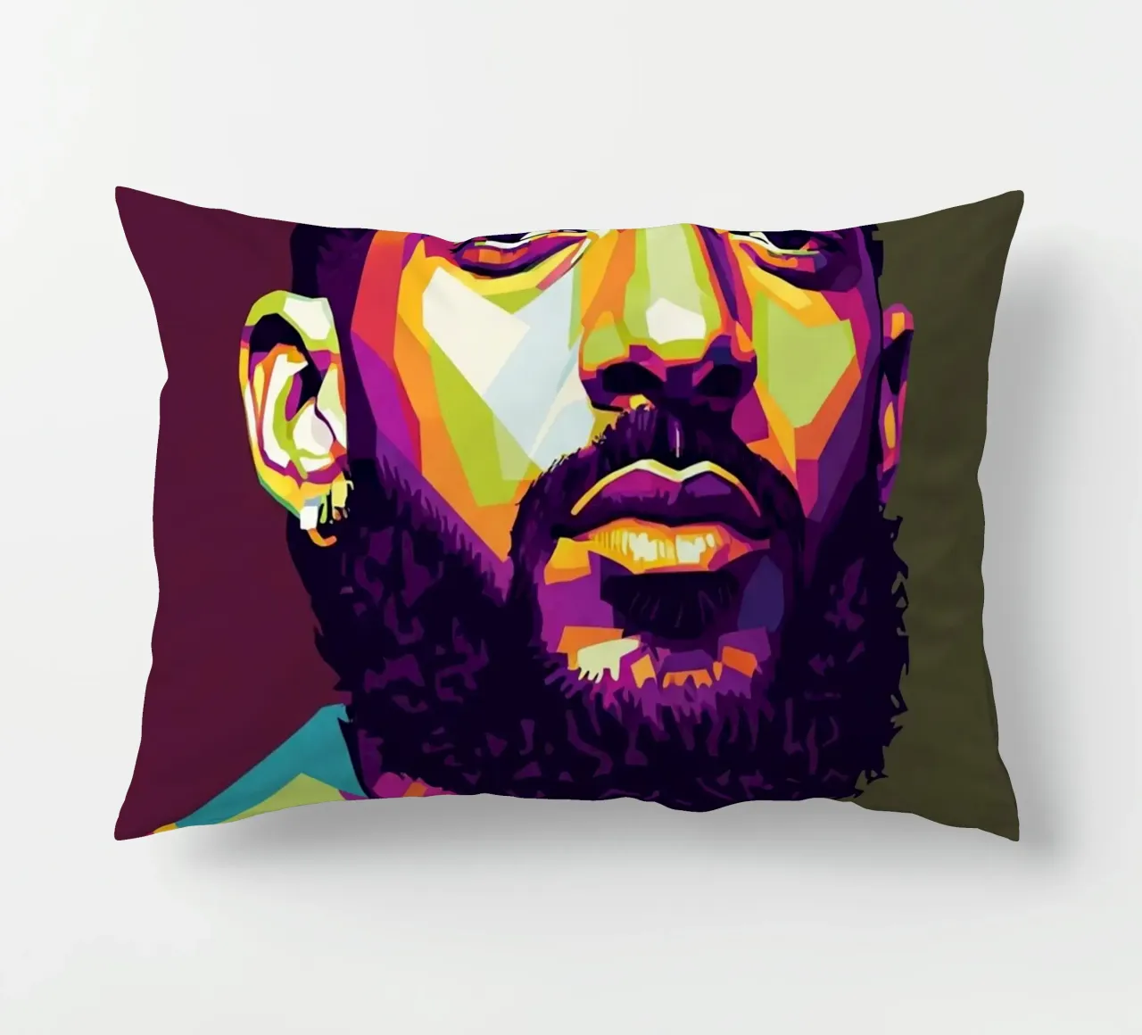 Ritratto pop art di Nipsey Hussle #2 cuscino da Hantamrata