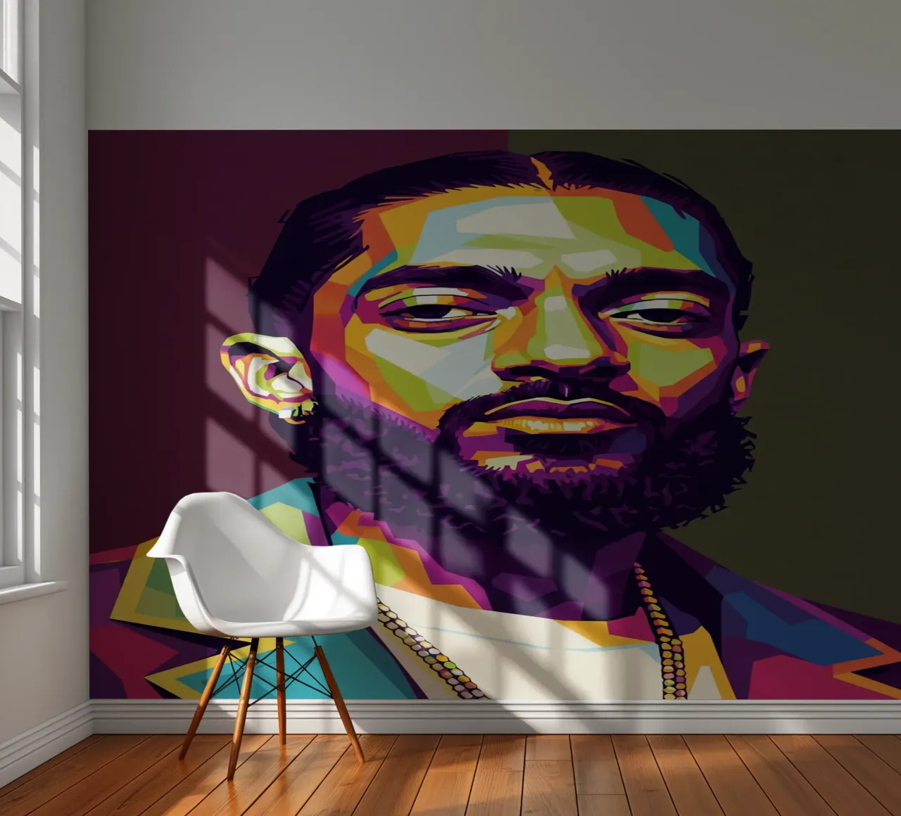 Portrait pop art de Nipsey Hussle #2 papier peint photo de Hantamrata