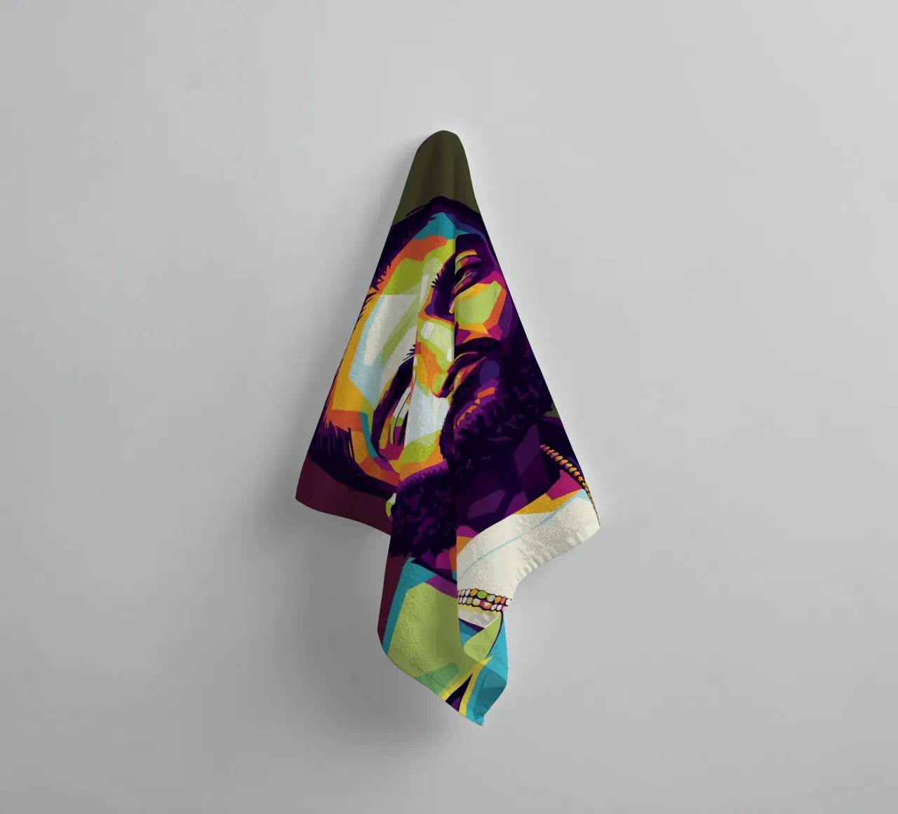 Nipsey Hussle pop art portrait #2 towel by Hantamrata