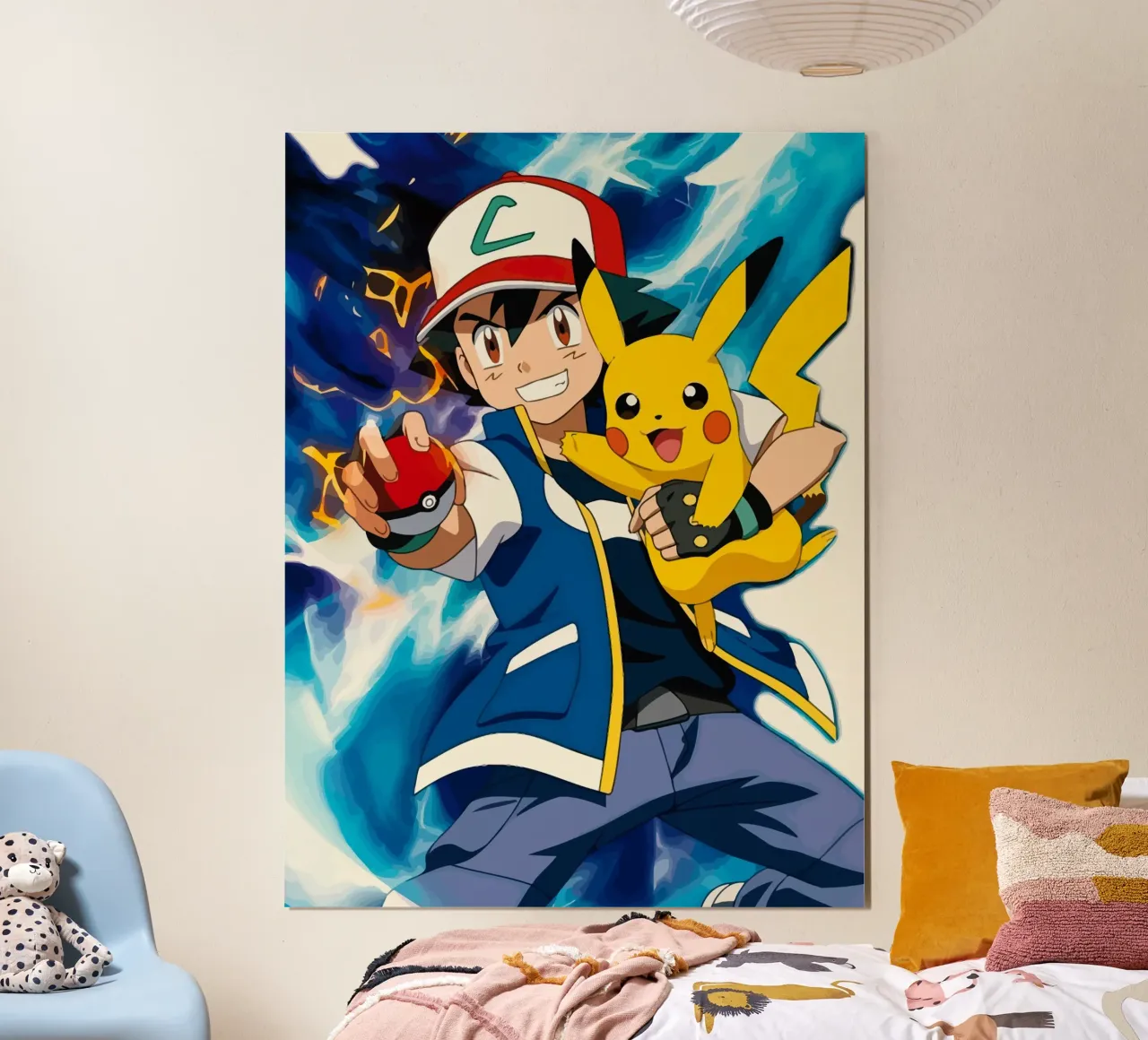 Ash and Pikachu Pokemon poster da Dumery Art