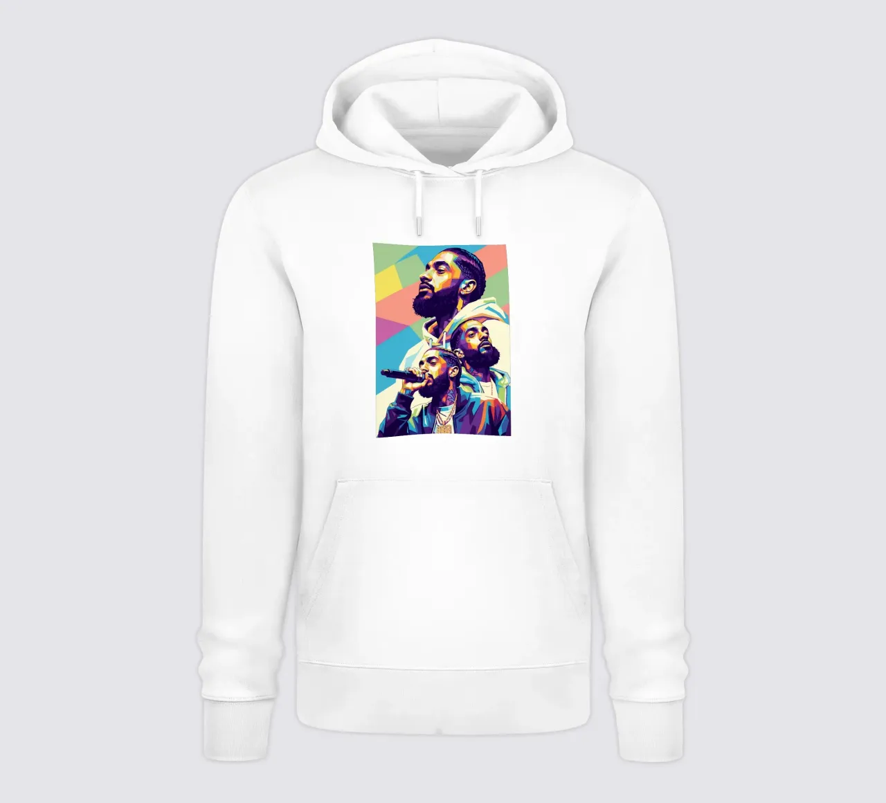 Portrait pop art de Nipsey Hussle #3 sweat à capuche de Hantamrata