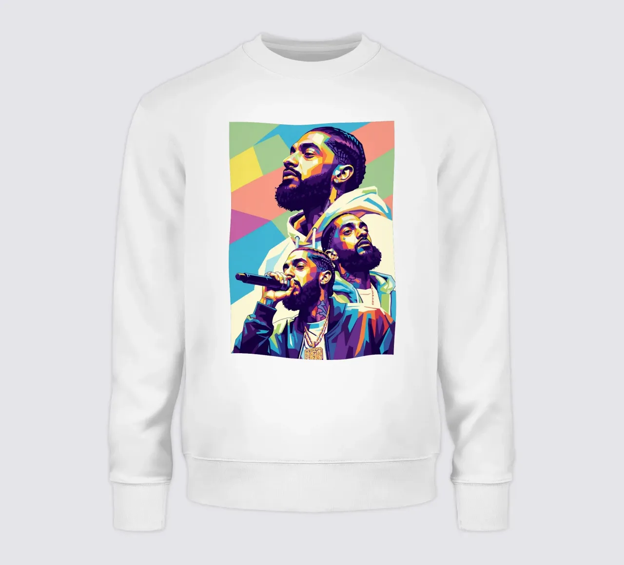 Ritratto pop art di Nipsey Hussle #3 felpa da Hantamrata