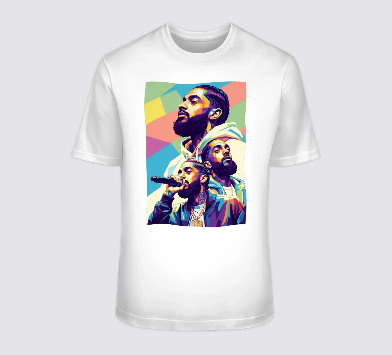 Portrait pop art de Nipsey Hussle #3 t-shirt de Hantamrata
