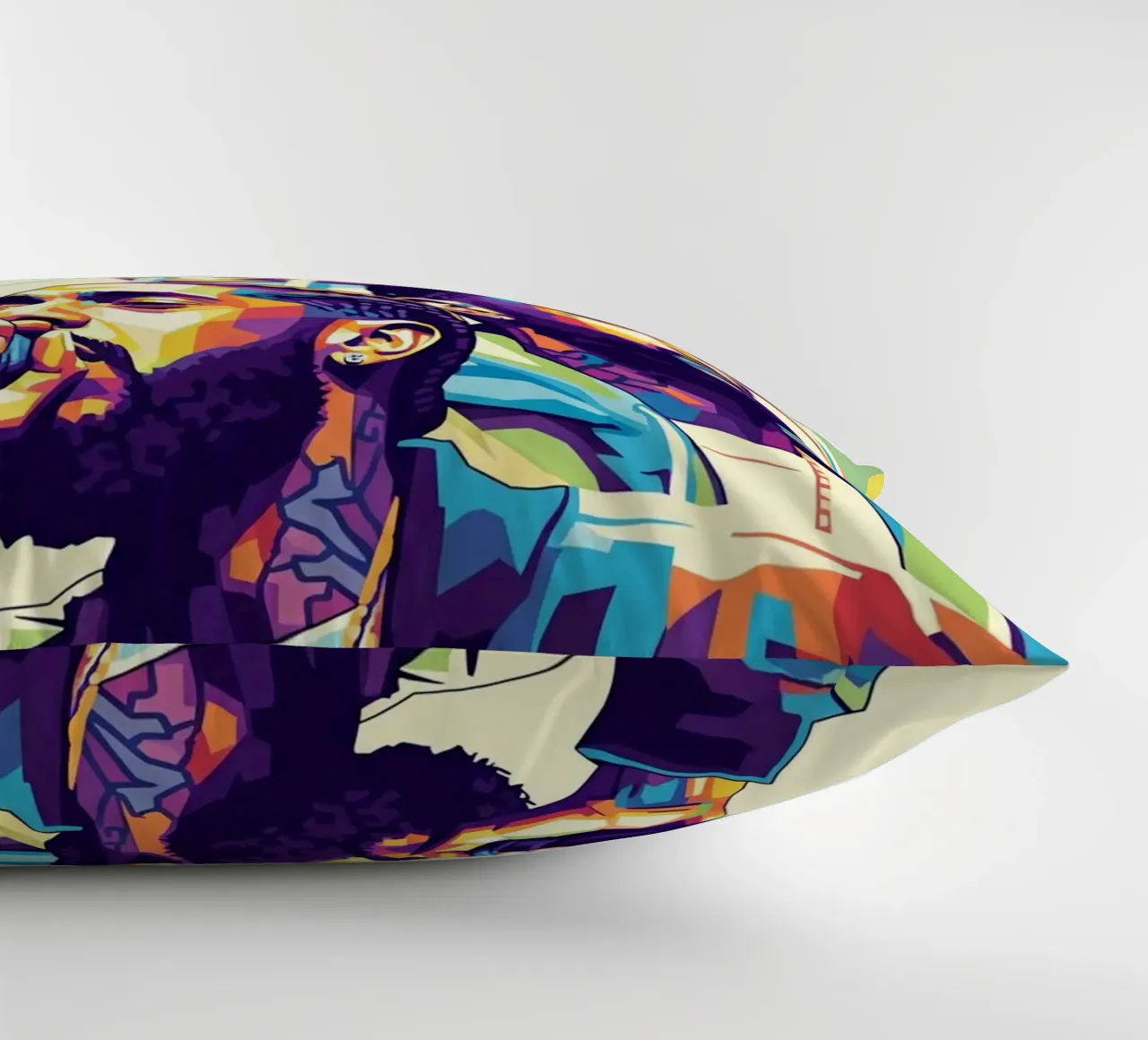 Ritratto pop art di Nipsey Hussle #3 cuscino da Hantamrata