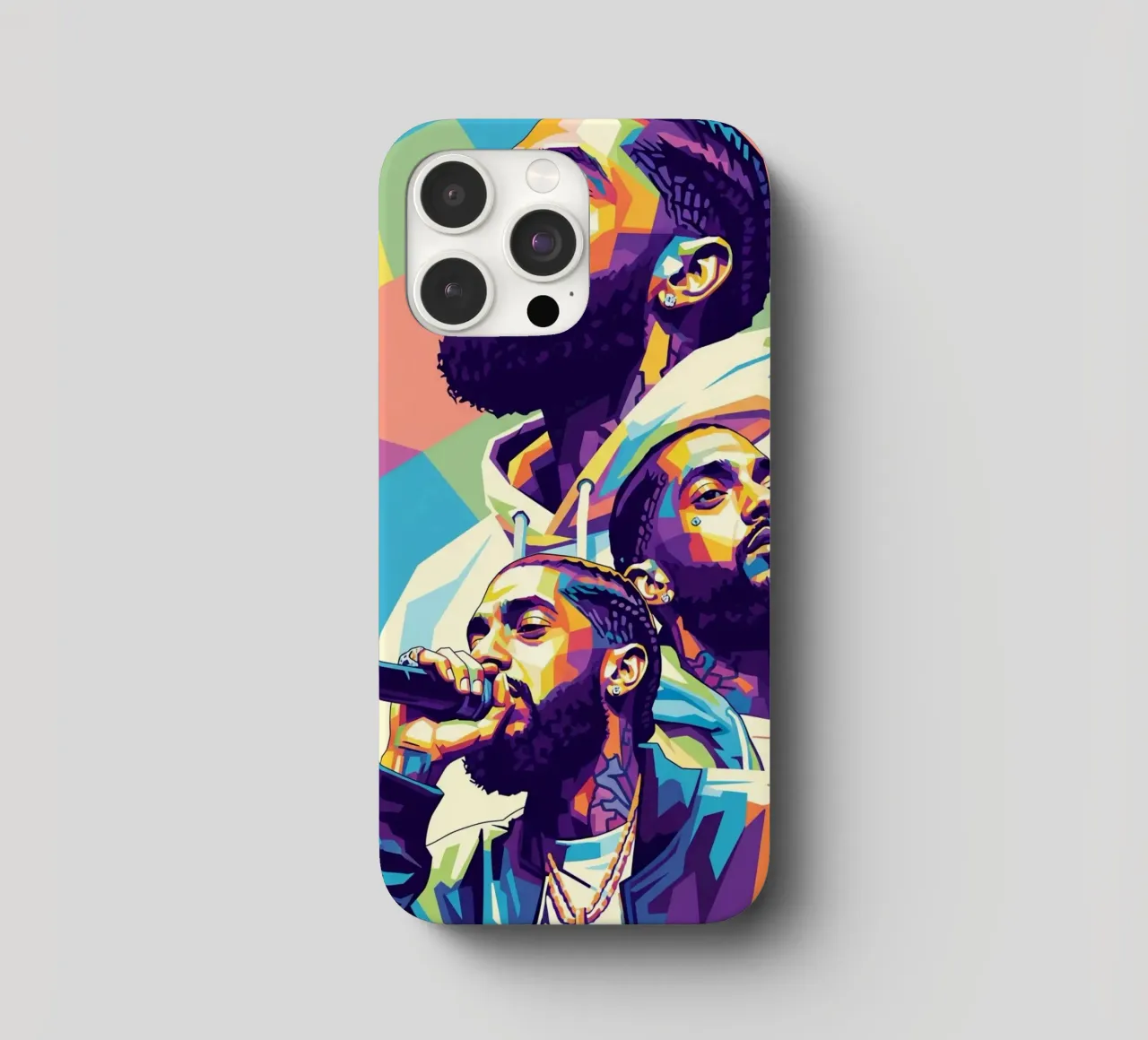 Ritratto pop art di Nipsey Hussle #3 cover iphone da Hantamrata