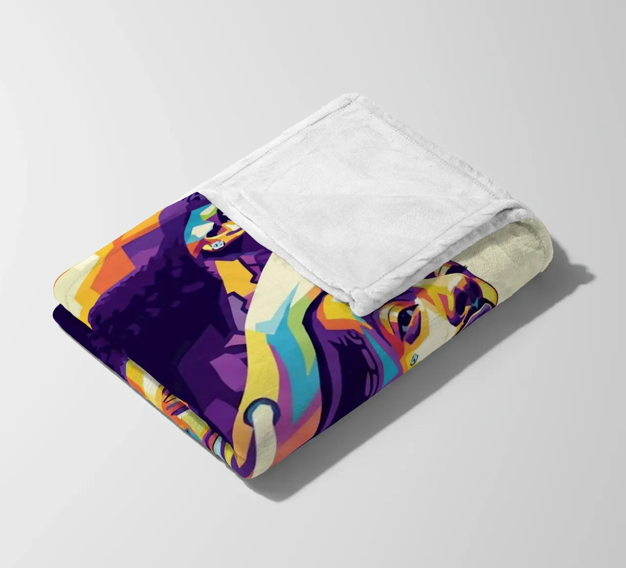 Ritratto pop art di Nipsey Hussle #3 coperta in pile da Hantamrata