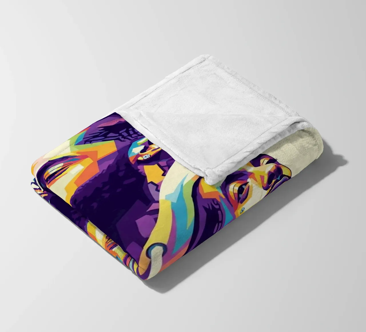 Ritratto pop art di Nipsey Hussle #3 coperta in pile da Hantamrata