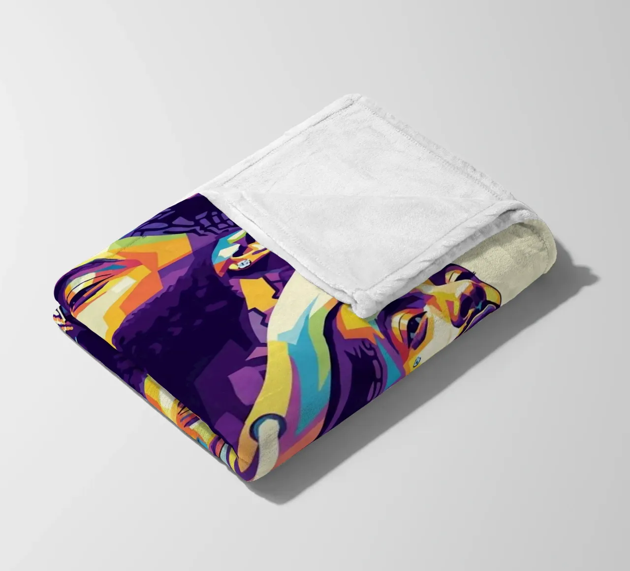 Ritratto pop art di Nipsey Hussle #3 coperta in pile da Hantamrata