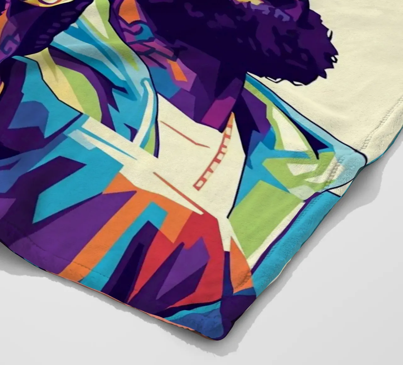 Nipsey Hussle pop art portret #3 fleecedeken van Hantamrata