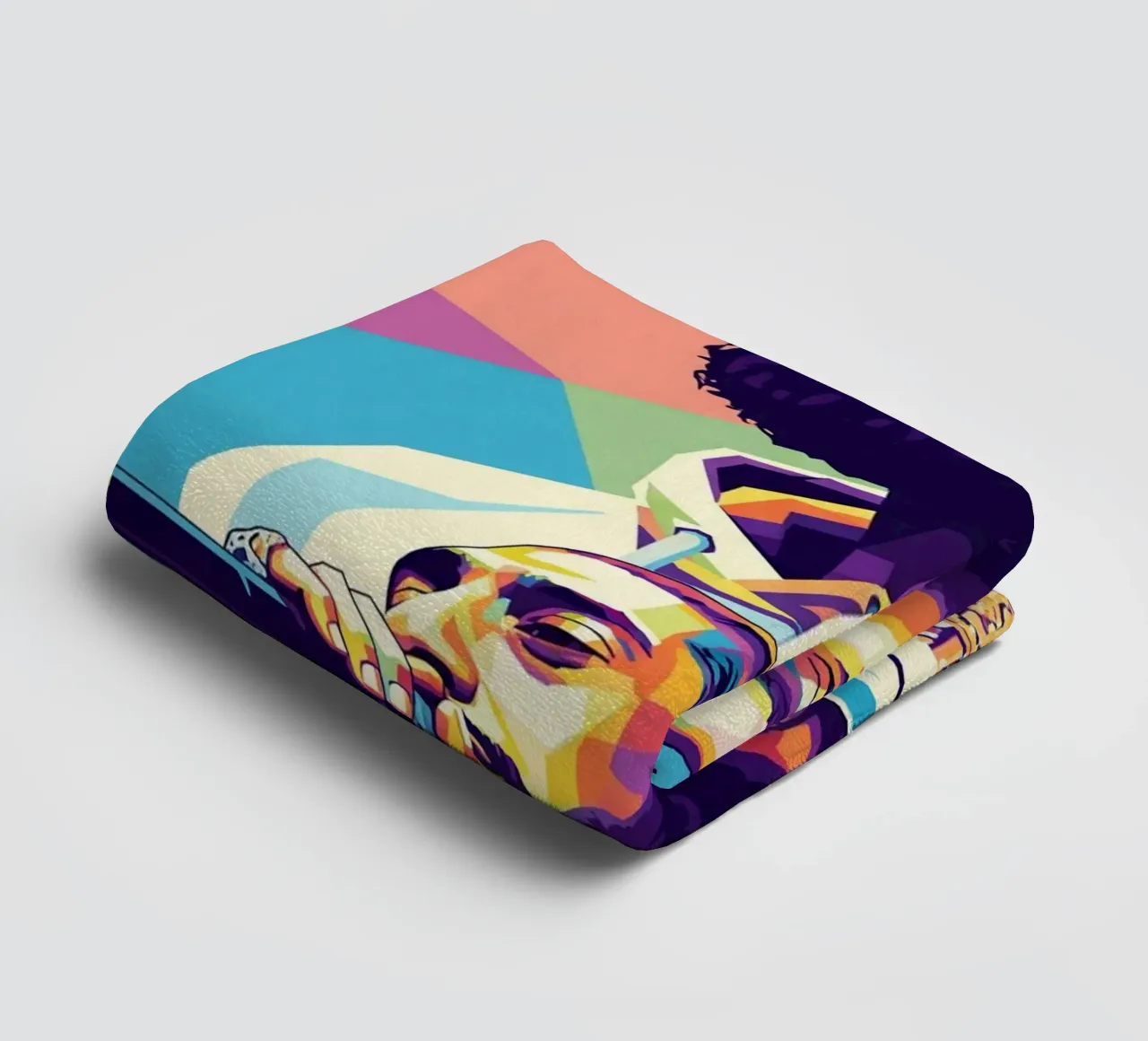 Portrait pop art de Nipsey Hussle #3 serviette de bain de Hantamrata
