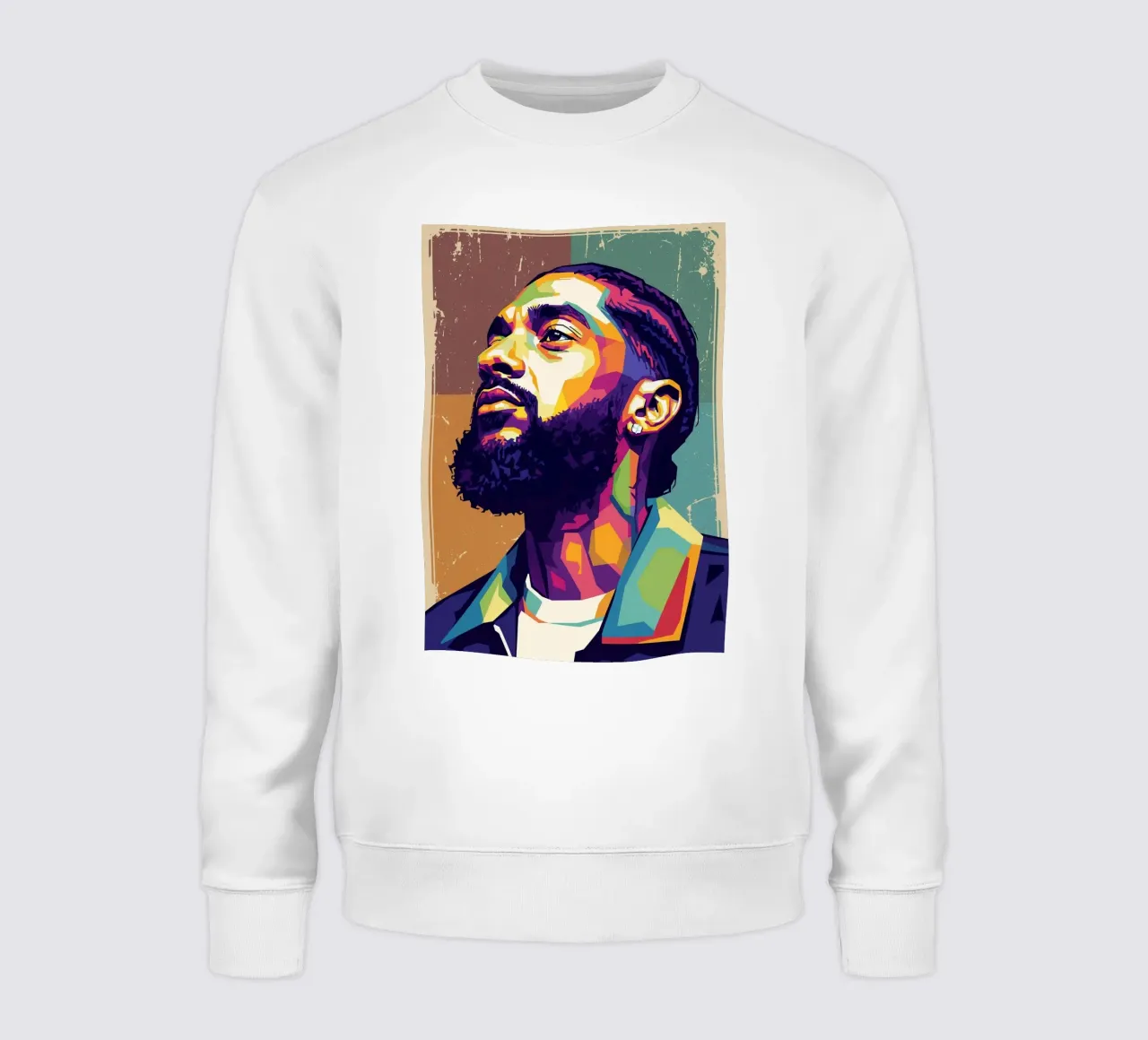 Ritratto pop art di Nipsey Hussle #4 felpa da Hantamrata