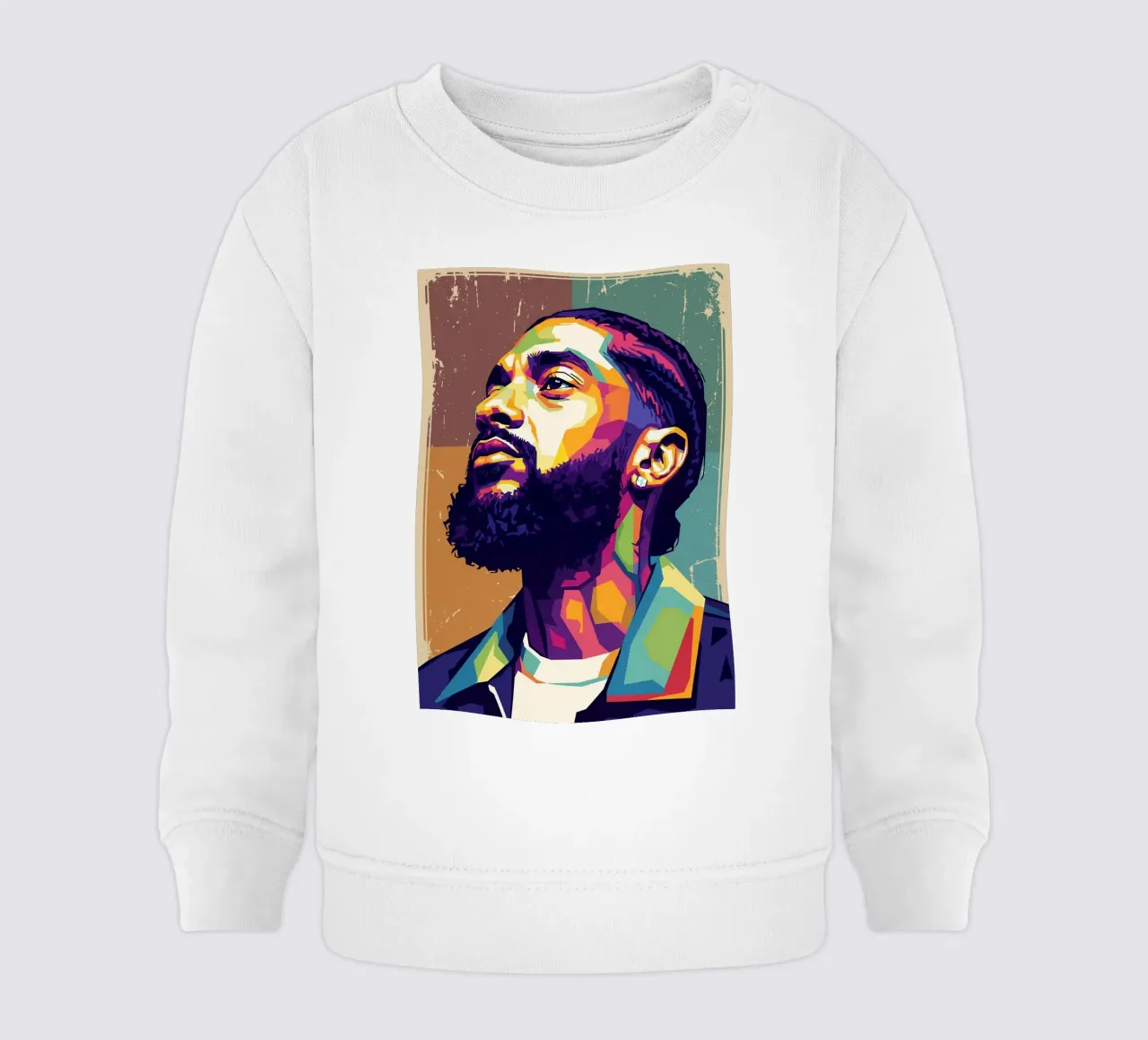 Ritratto pop art di Nipsey Hussle #4 felpa neonato da Hantamrata