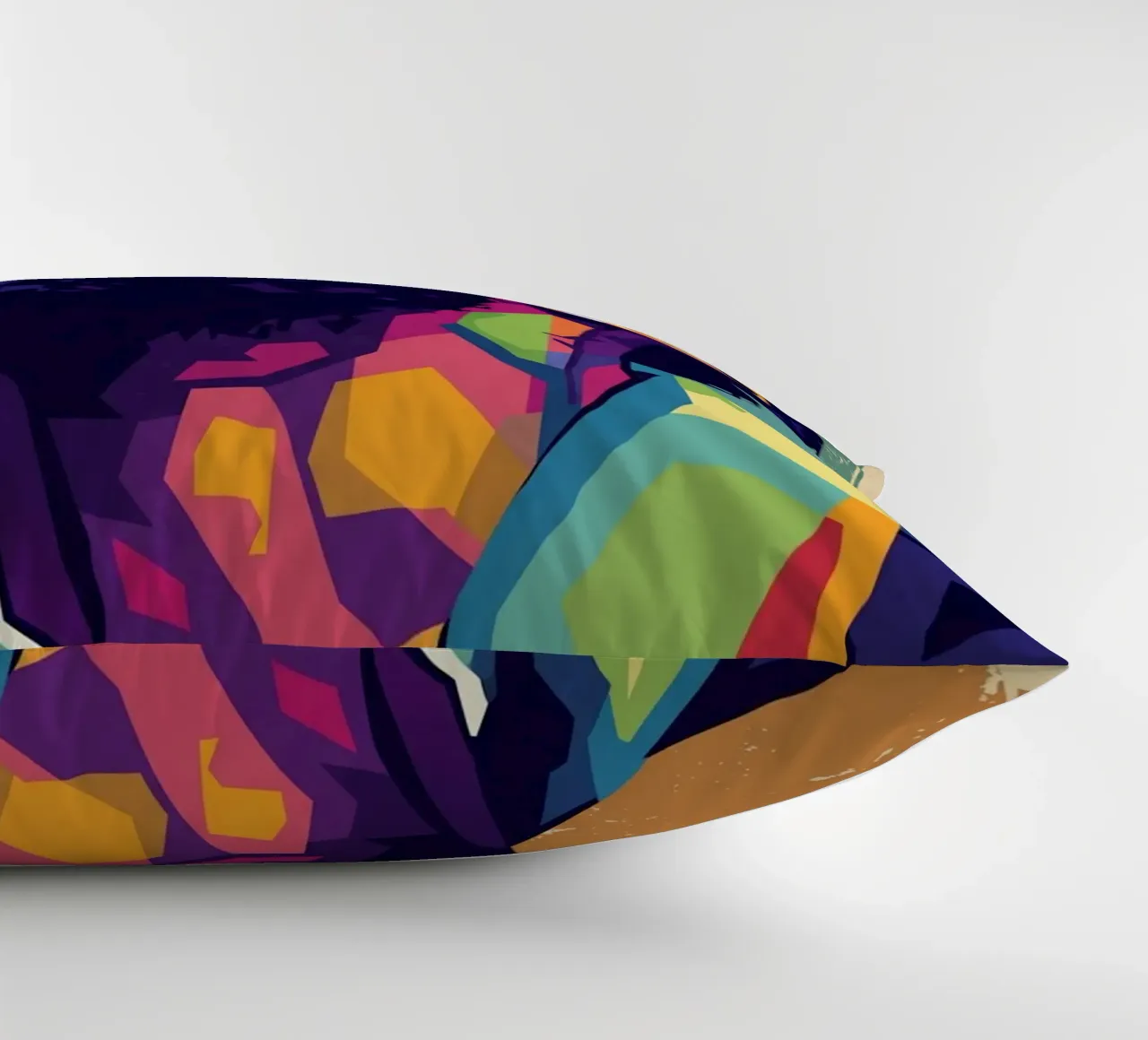 Ritratto pop art di Nipsey Hussle #4 cuscino da Hantamrata