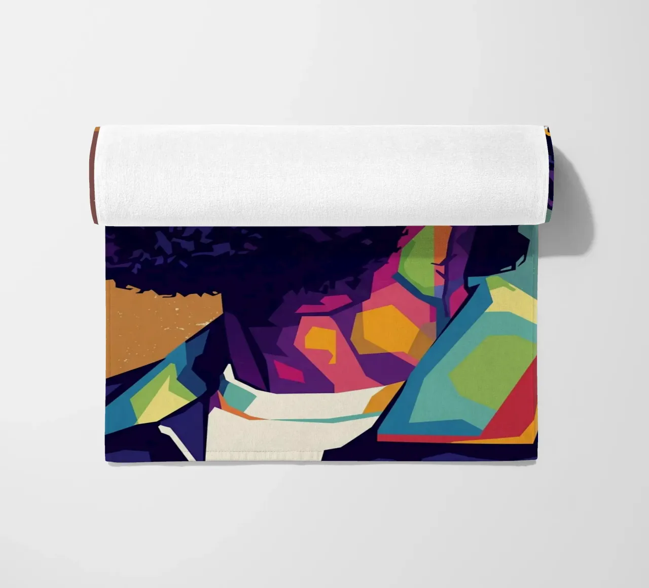 Ritratto pop art di Nipsey Hussle #4 telo mare da Hantamrata