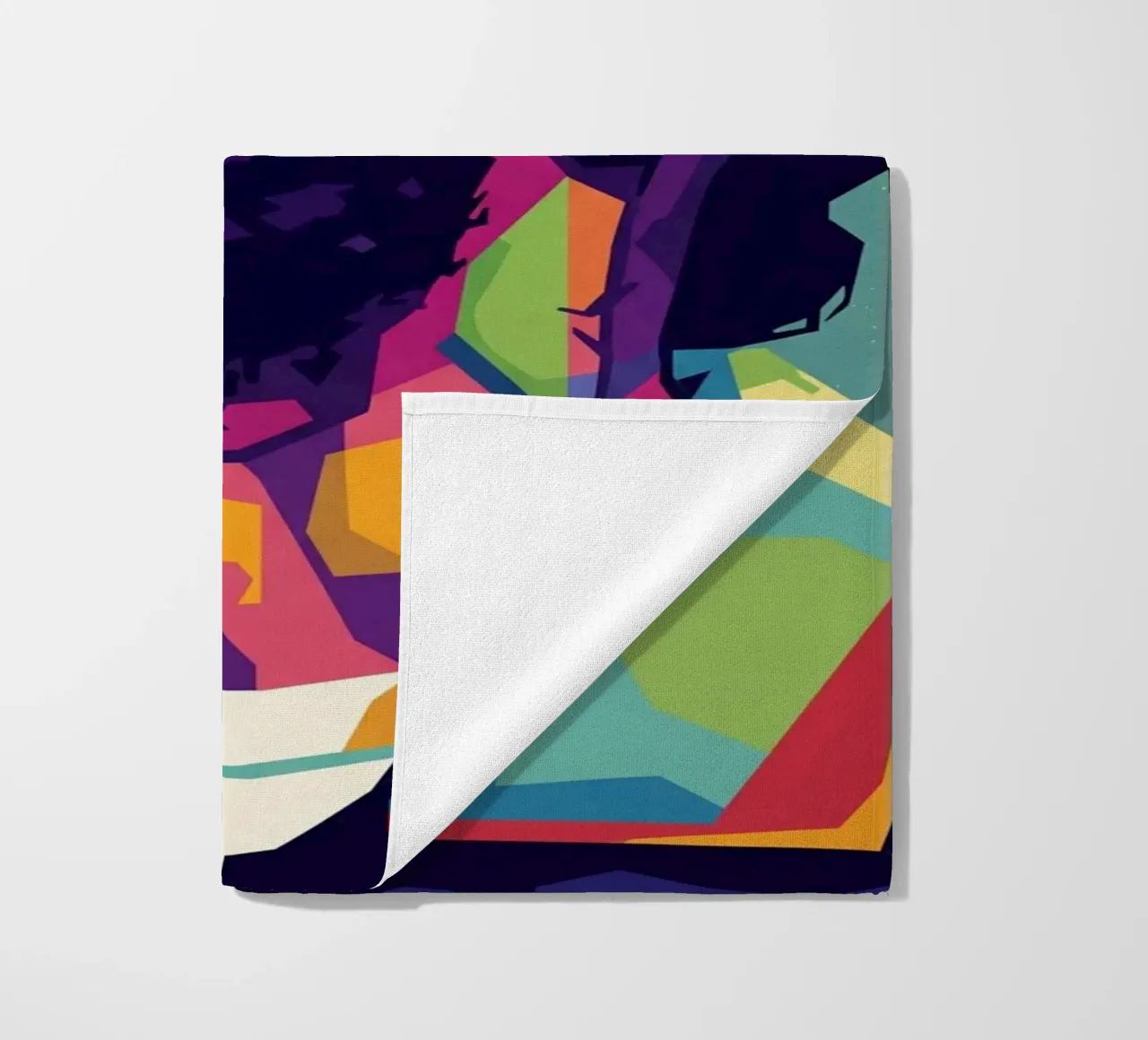 Ritratto pop art di Nipsey Hussle #4 telo mare da Hantamrata