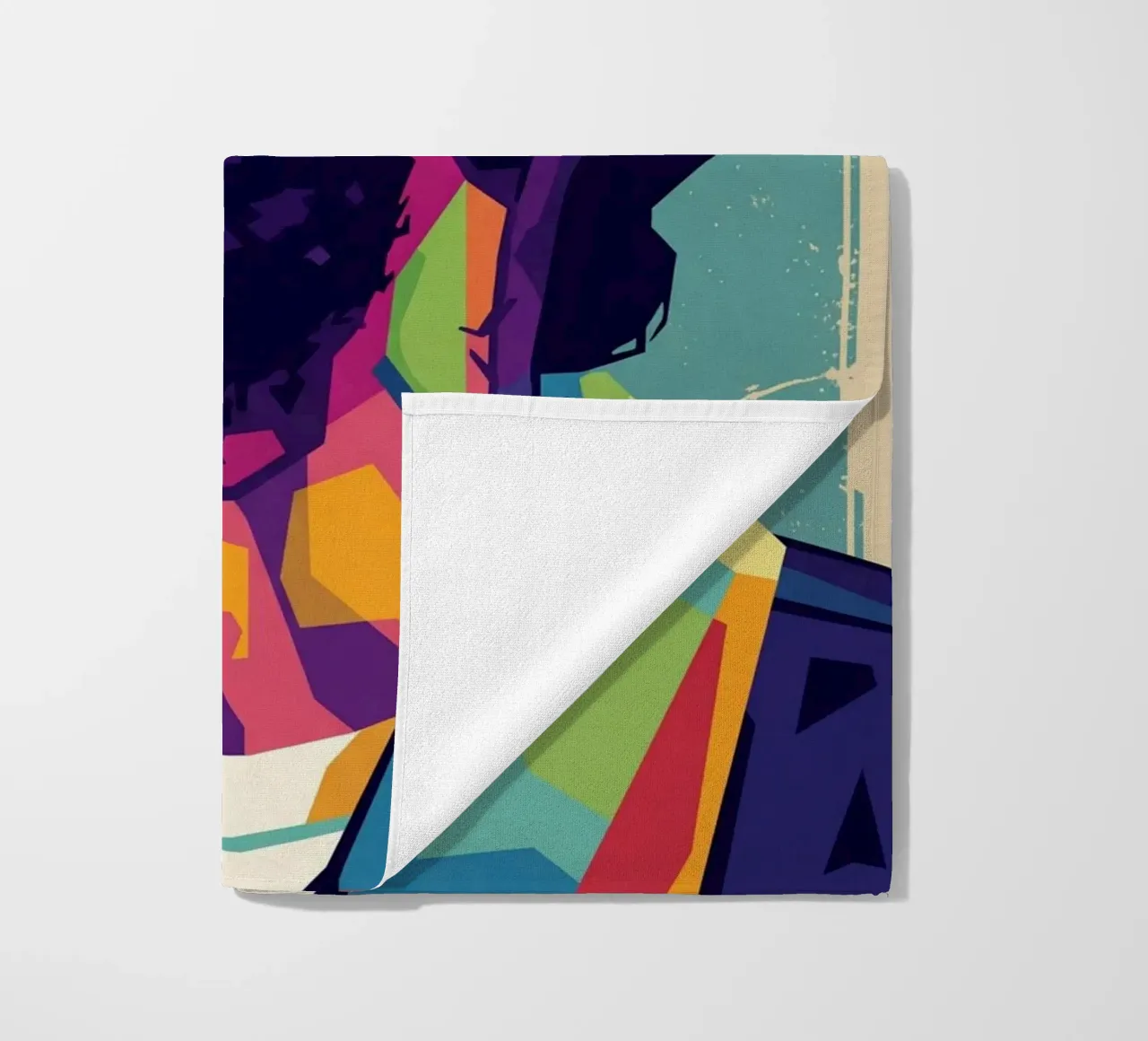 Ritratto pop art di Nipsey Hussle #4 telo mare da Hantamrata