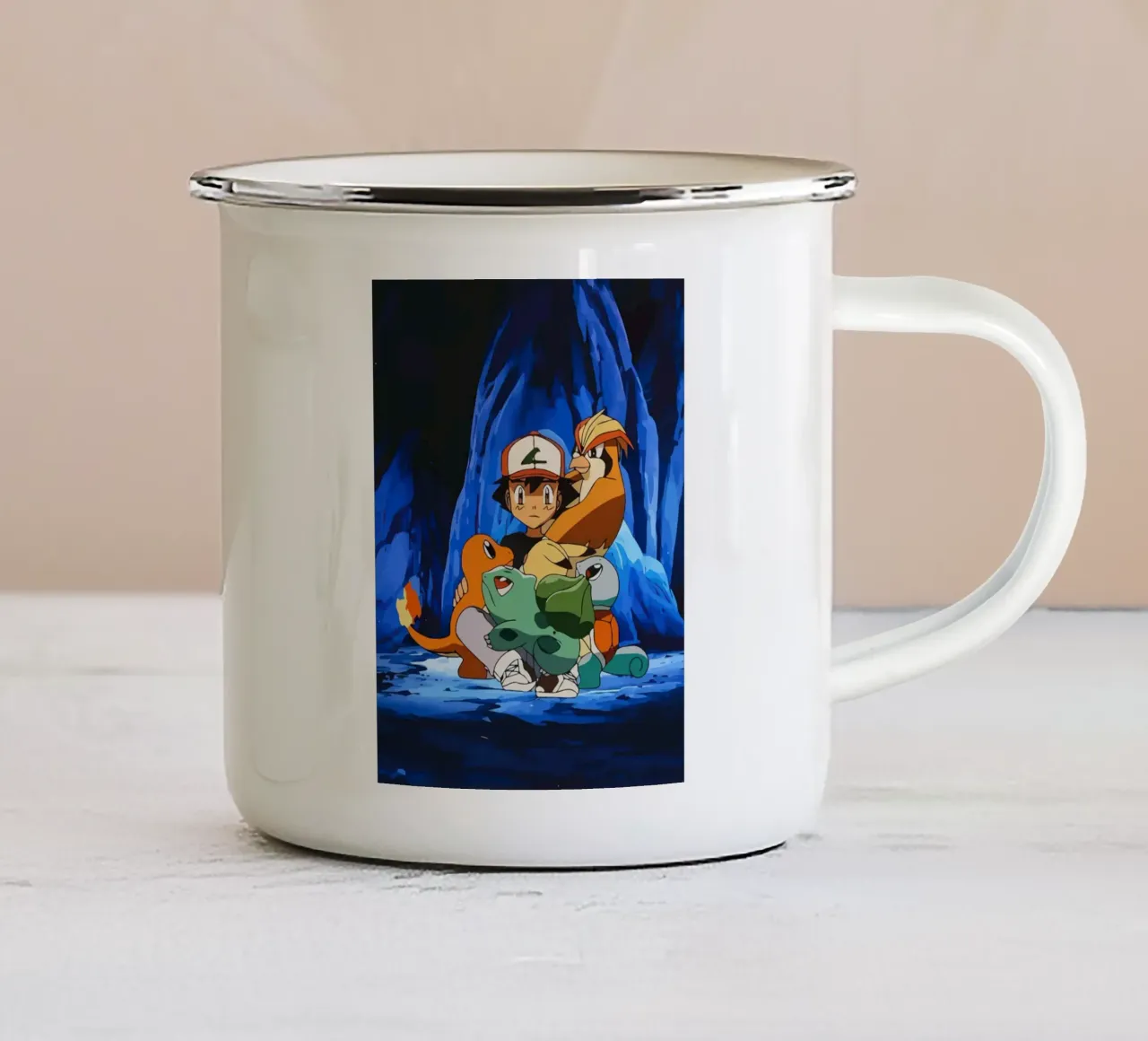 Pokemon tazza in smalto da Dumery Art