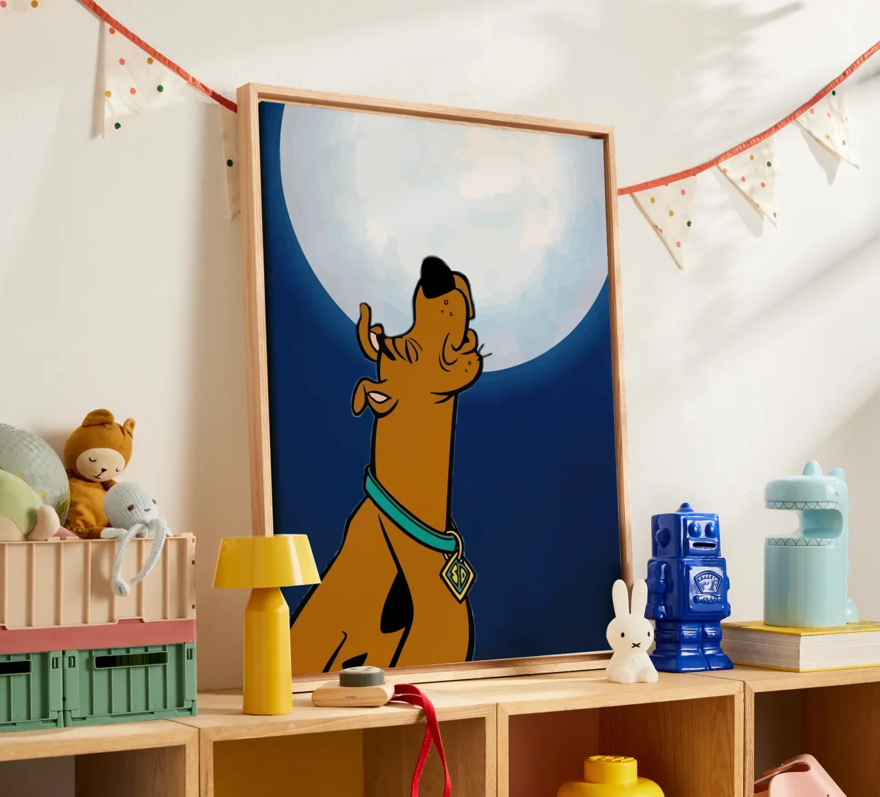 Scooby-Doo tela con Cornice a cassetta da Dumery Art