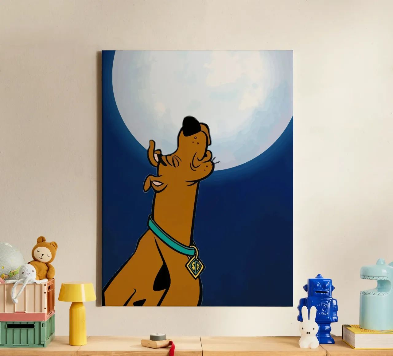 Scooby-Doo tela con Cornice a cassetta da Dumery Art