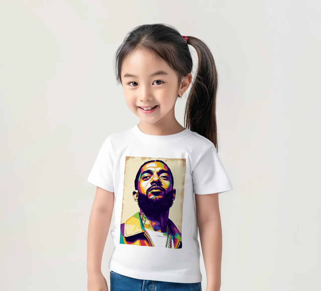 Nipsey Hussle pop art portret #5 kinder t-shirt van Hantamrata