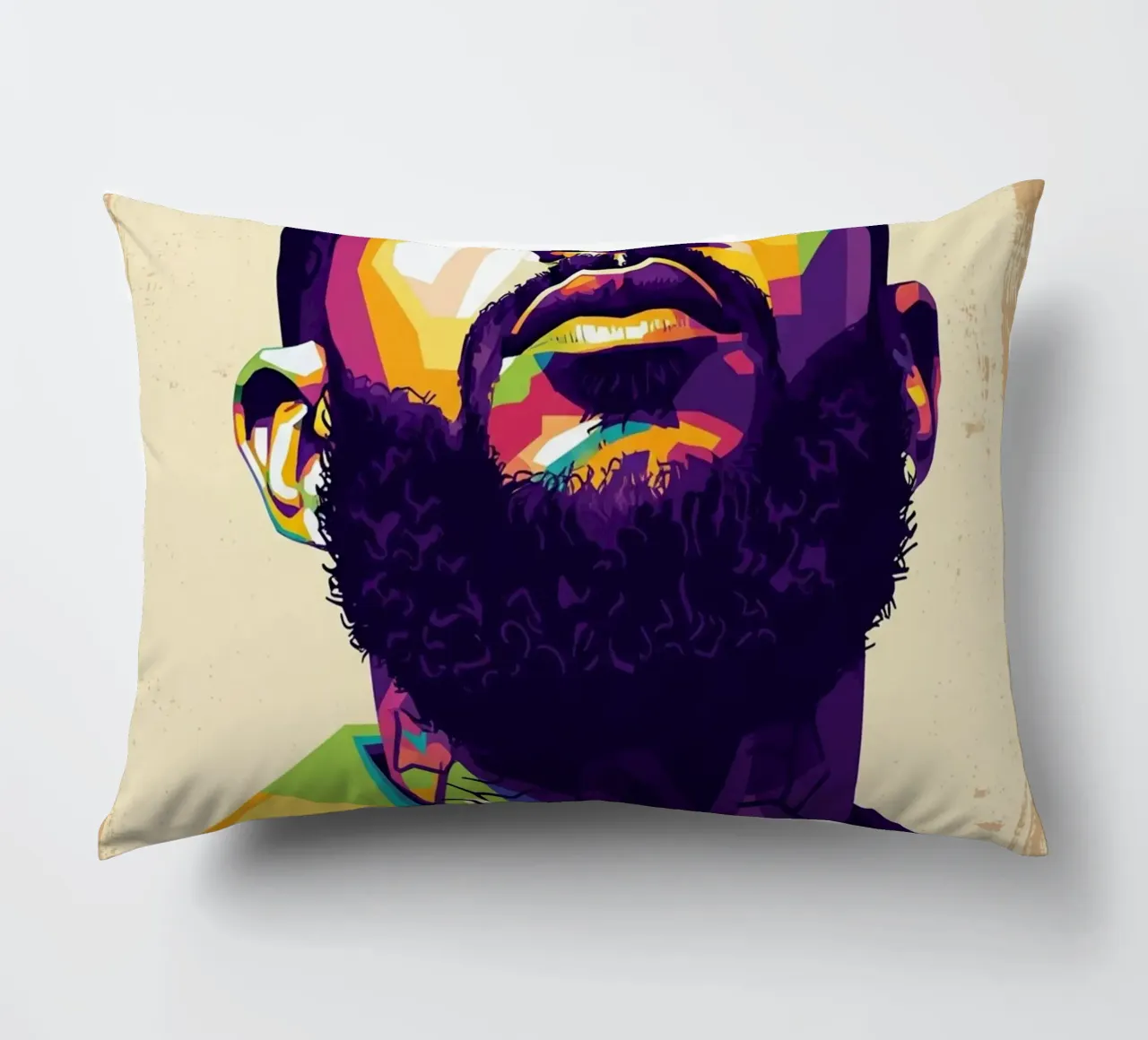 Ritratto pop art di Nipsey Hussle #5 cuscino da Hantamrata