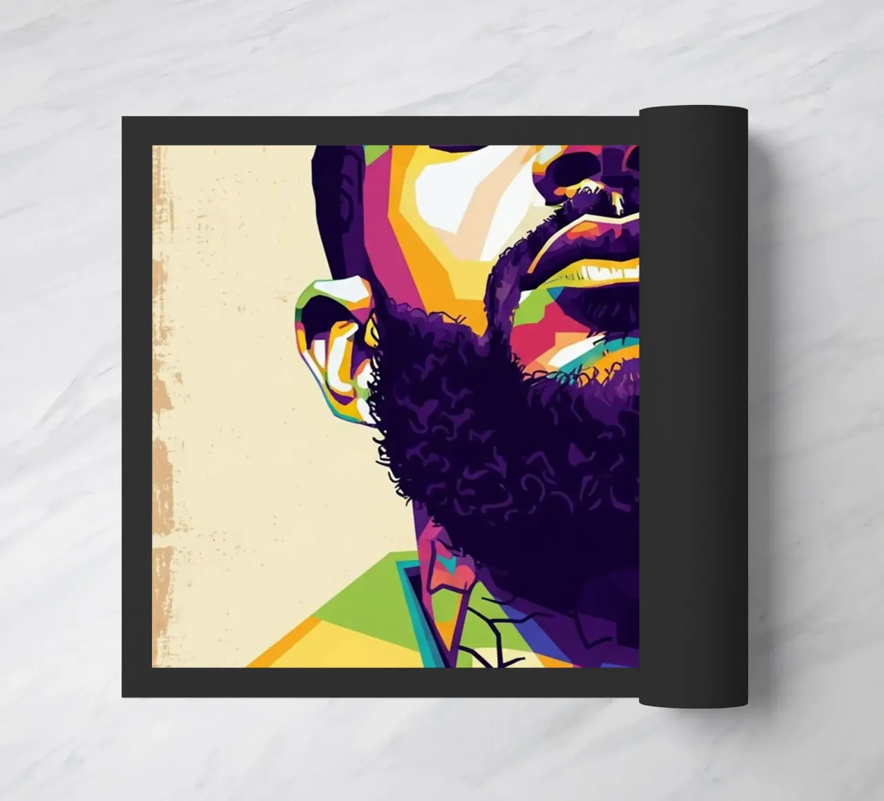 Ritratto pop art di Nipsey Hussle #5 zerbino da Hantamrata